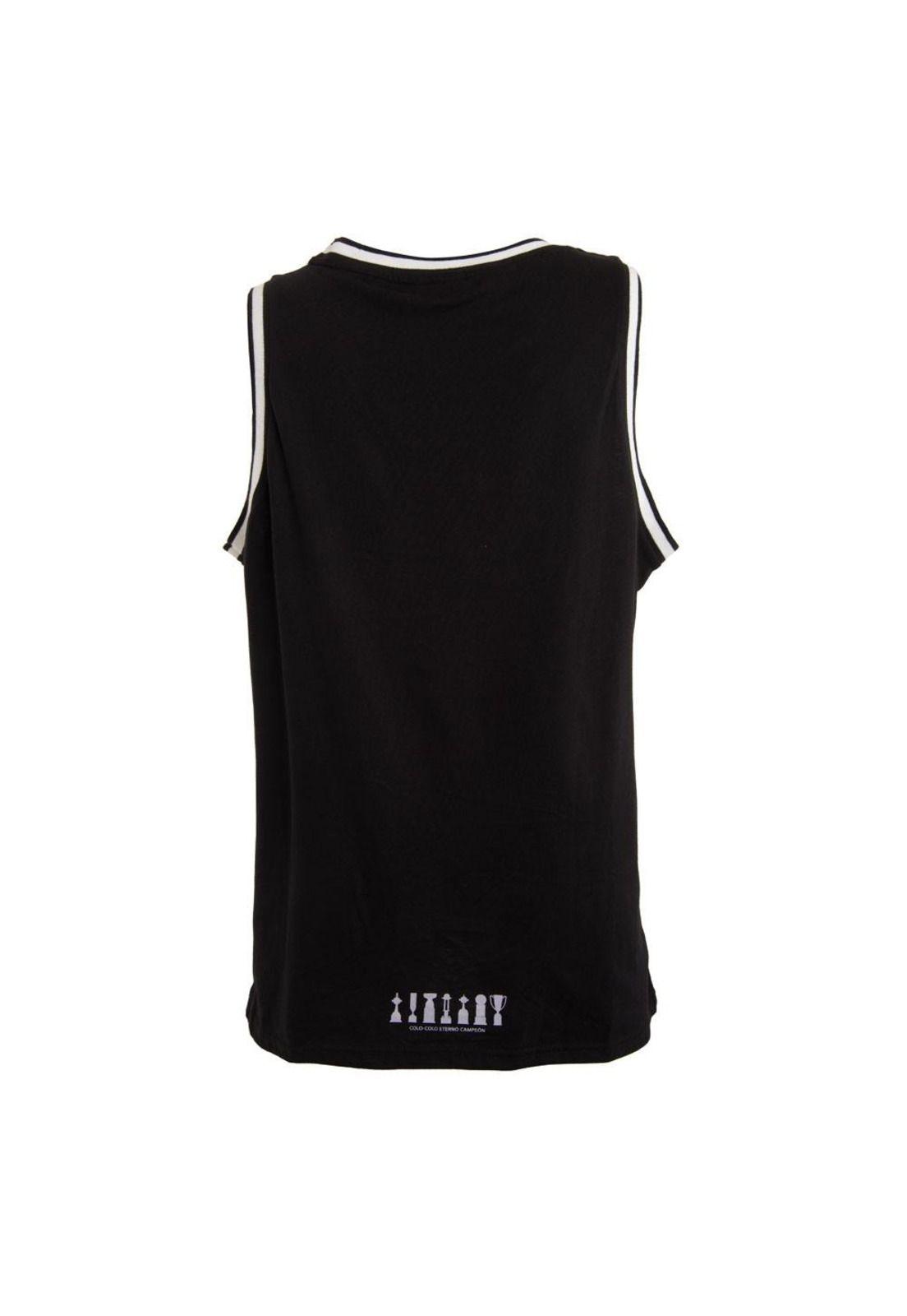 Polera Colo Colo Urbano tank "Trofeos Gris" Negra-2