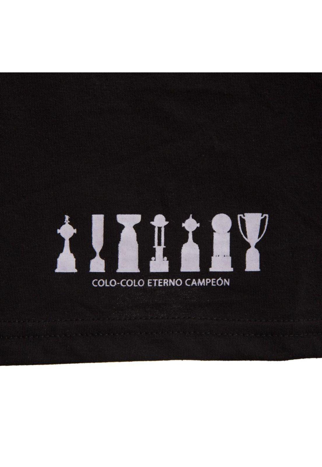 Polera Colo Colo Urbano tank "Trofeos Gris" Negra-3