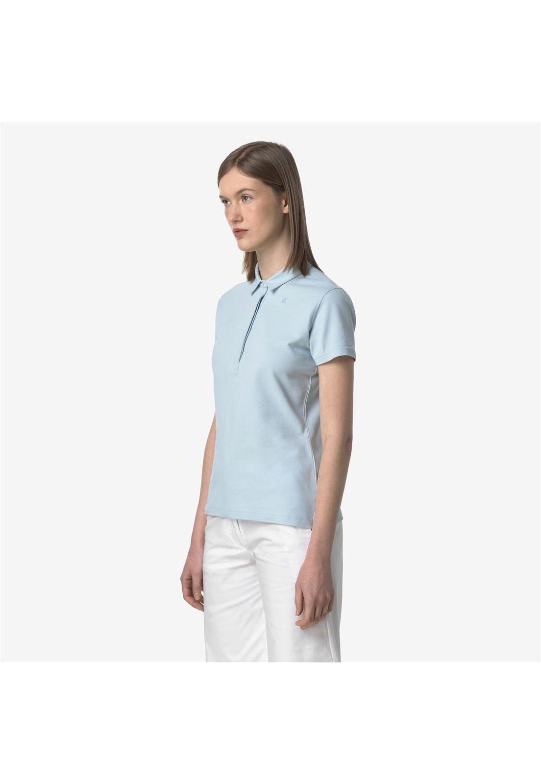 Polera K-Way Women Amedea Pique Blue Baby-2