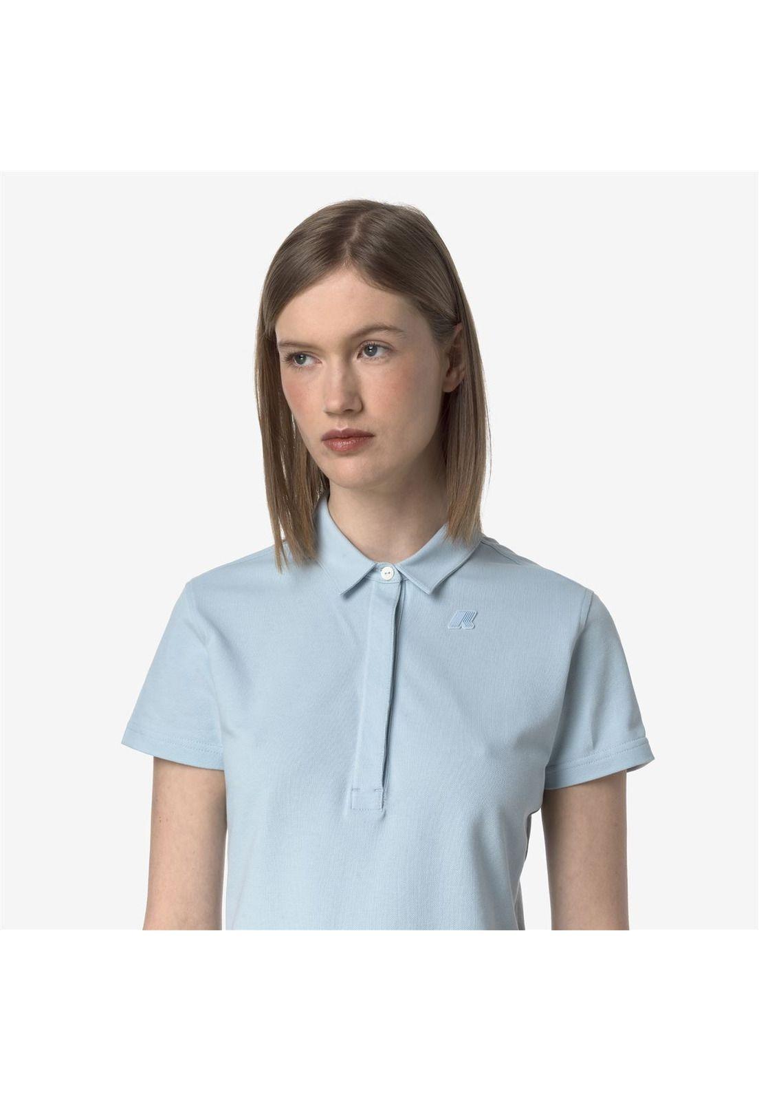 Polera K-Way Women Amedea Pique Blue Baby-3