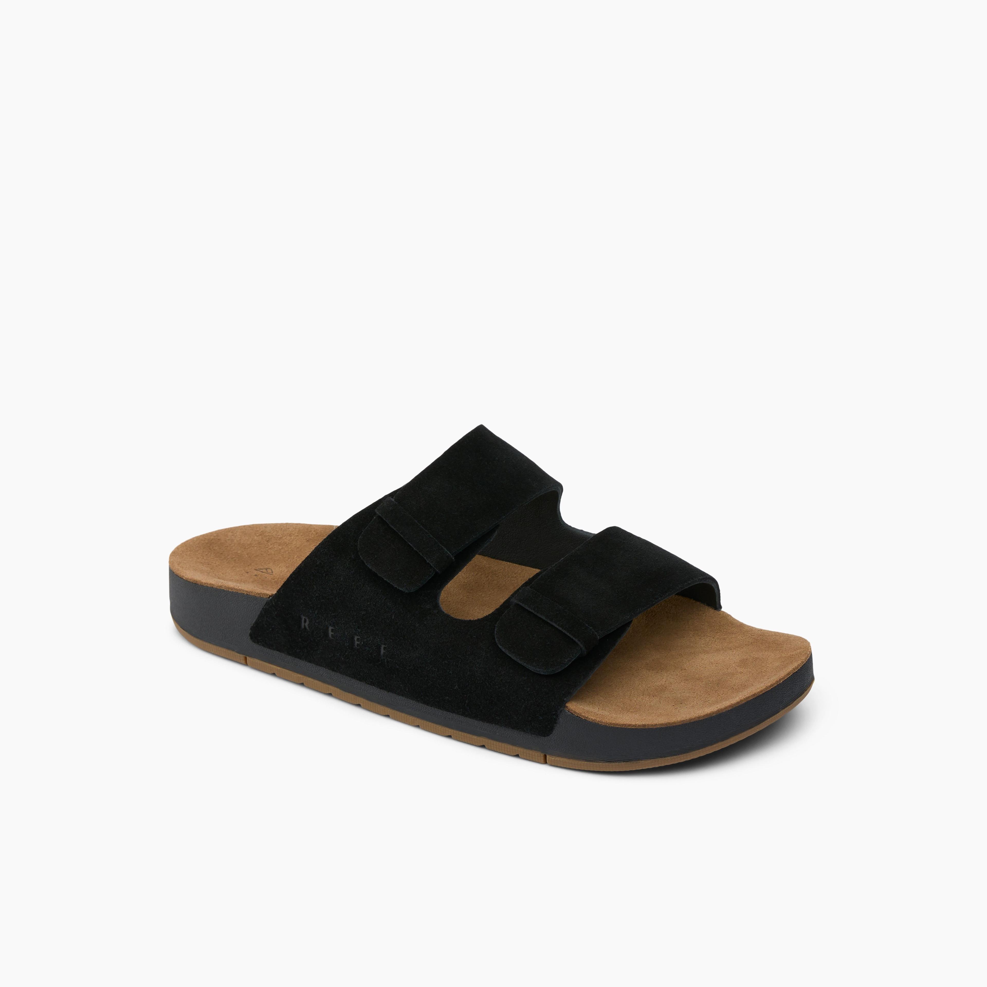 Sandalia Reef Women Ojai Two Bar Black Tan-0