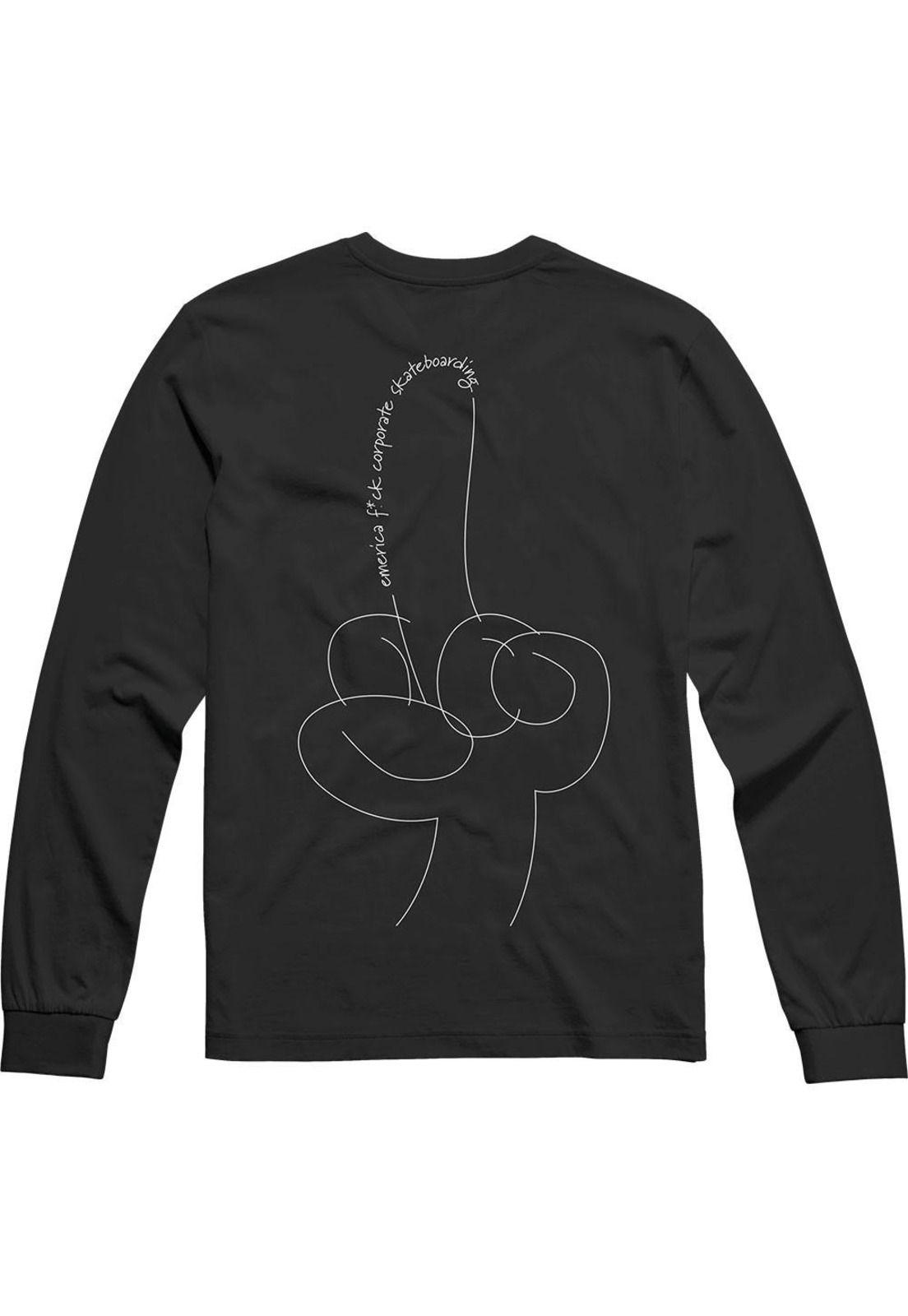Polera Manga Larga EFF Corporate Tee Black-1