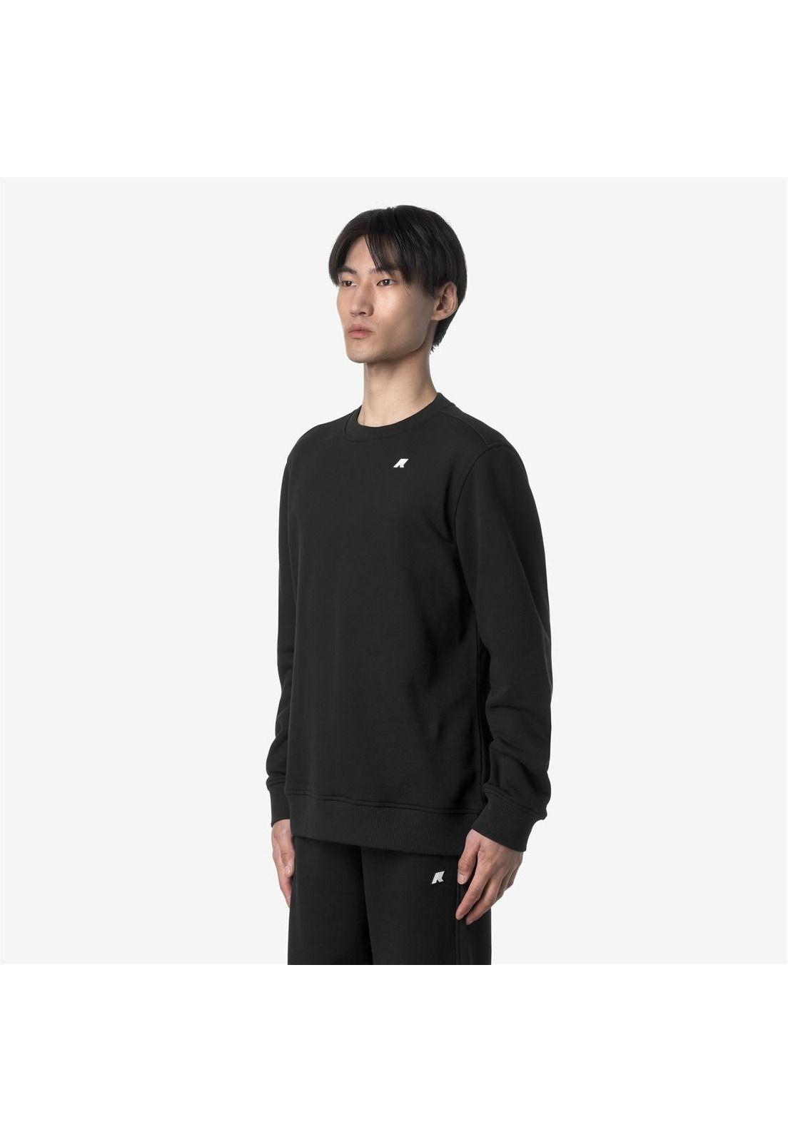 Polerón K-Way Men Baptiste French Terry Black Pure-2