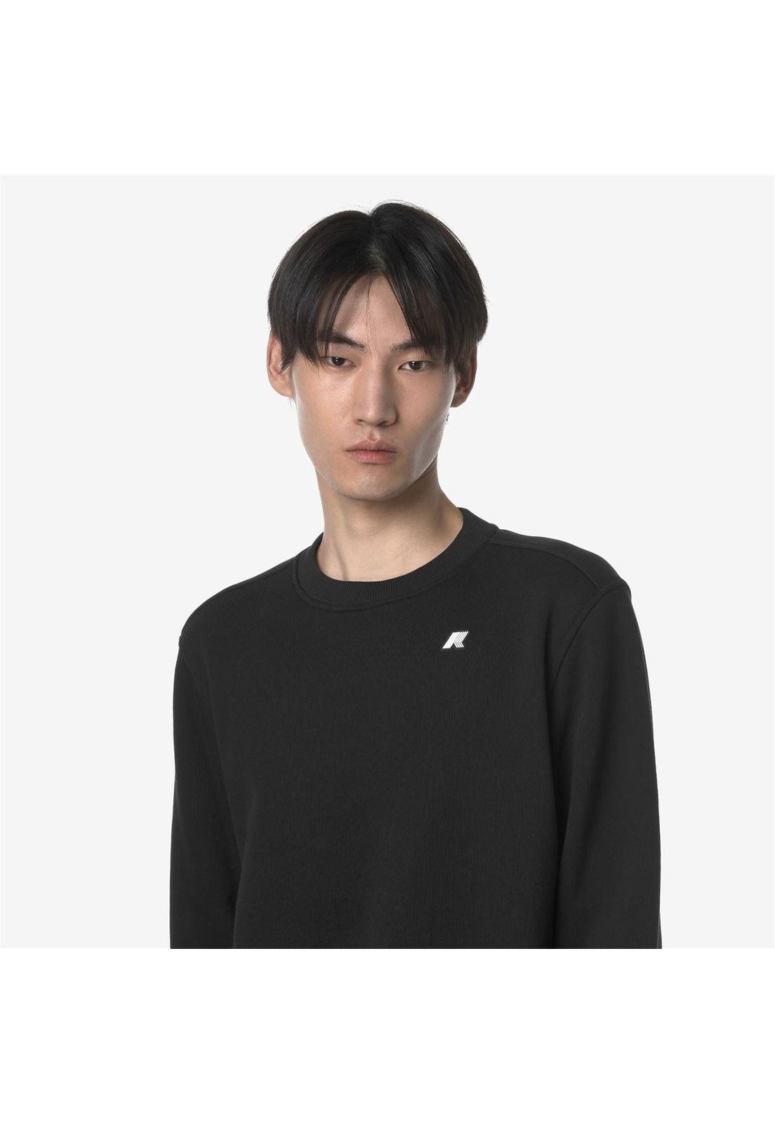 Polerón K-Way Men Baptiste French Terry Black Pure-3