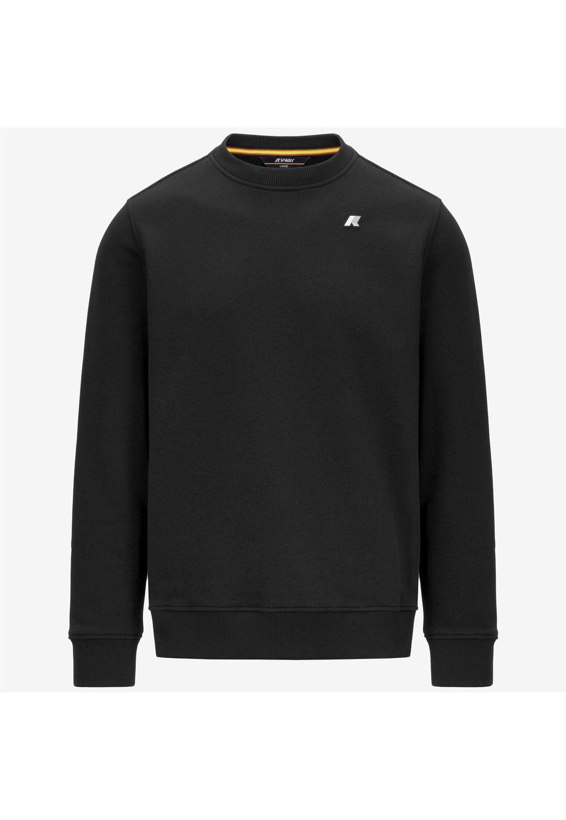 Polerón K-Way Men Baptiste French Terry Black Pure-4