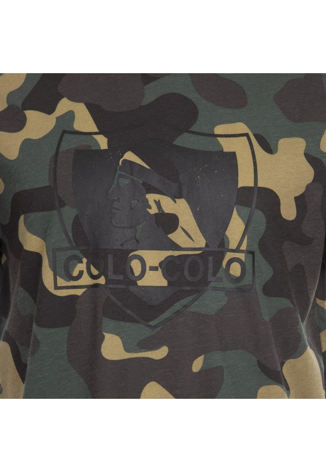 Polera Colo Colo Urbano Escudo Camo Green-3