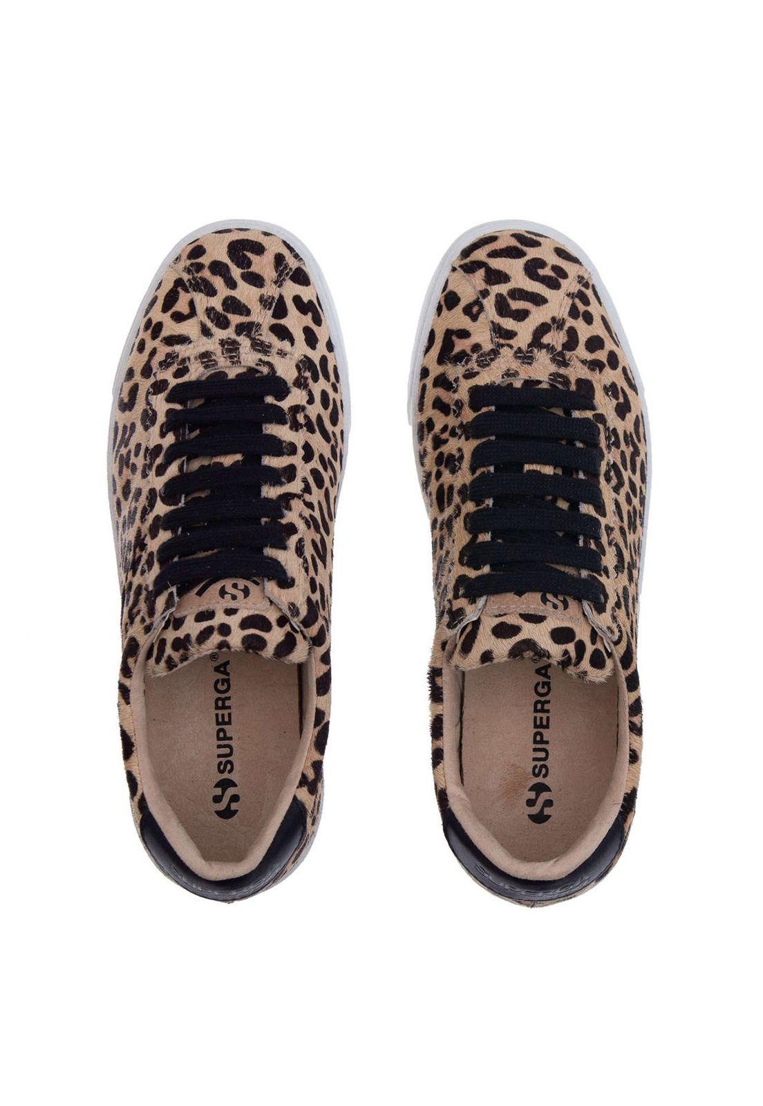 Zapatilla 2843 CLUB S CALFHAIR Beige Leopard Superga-1