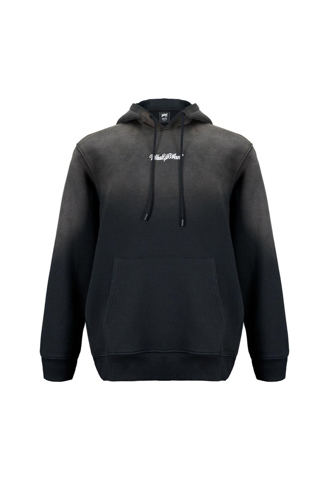 Polerón Whatup Hombre Hoodie Tiny Logo Grey White-0