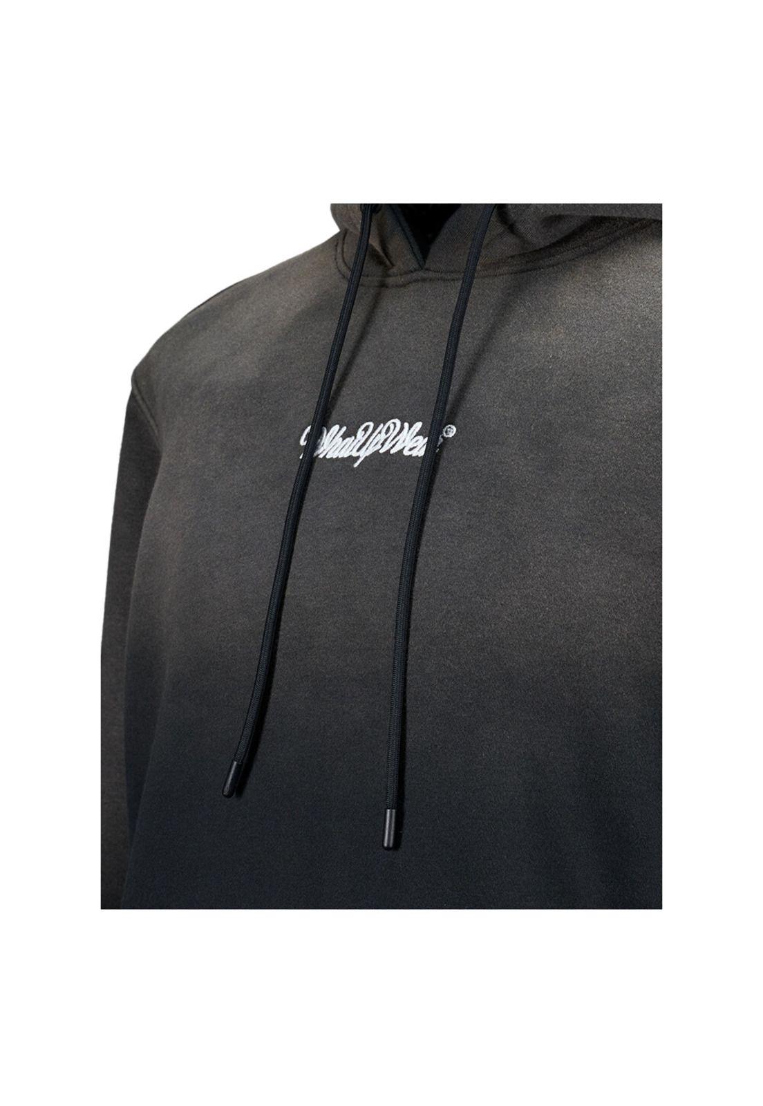 Polerón Whatup Hombre Hoodie Tiny Logo Grey White-2