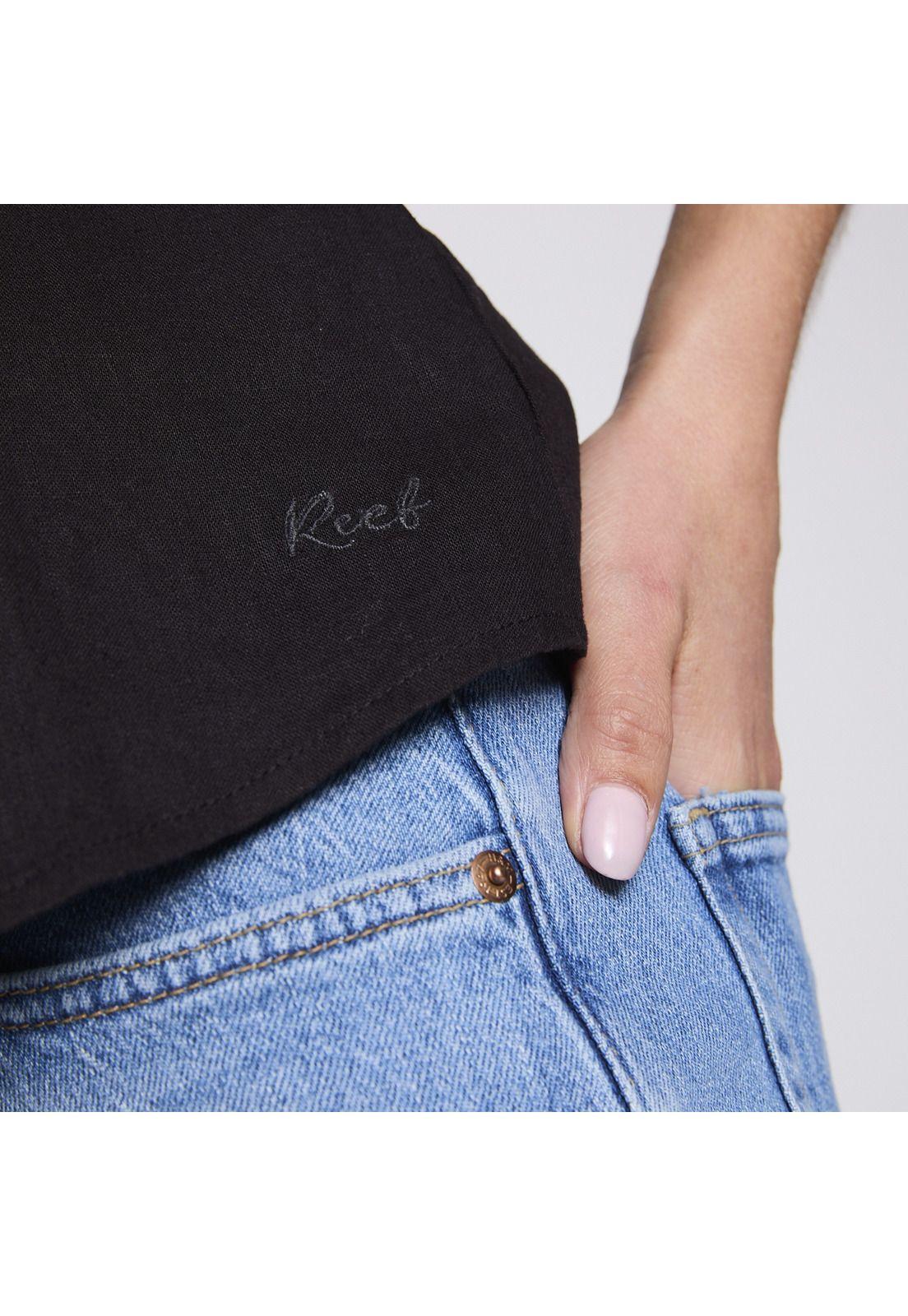 Blusa Pabilo Reef Women Black Buttons-4