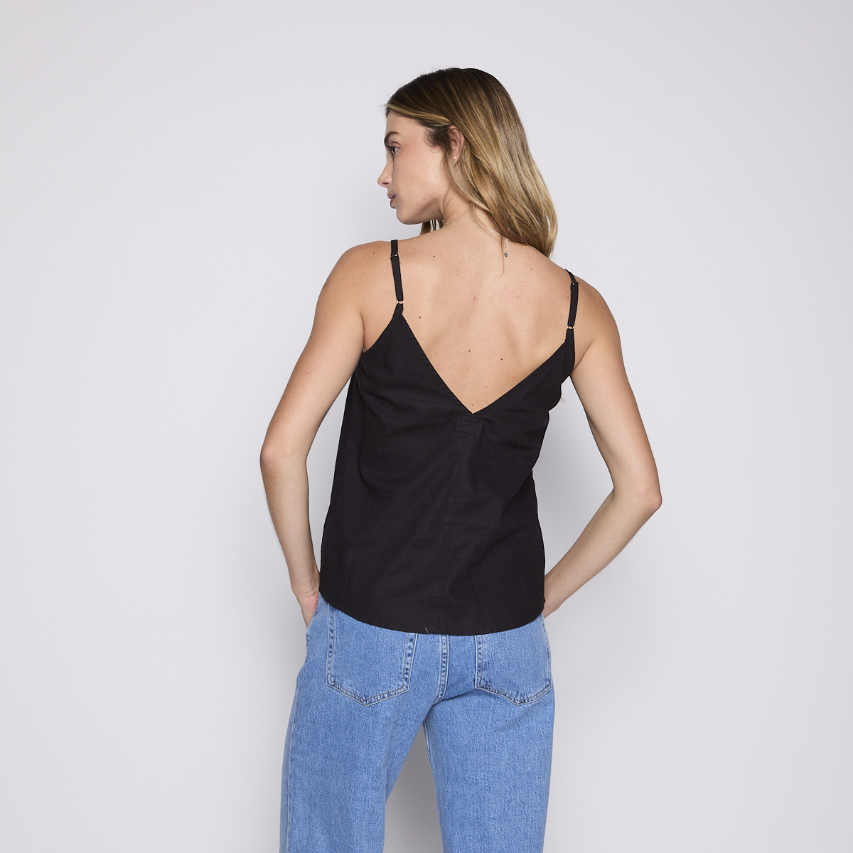 Blusa Pabilo Reef Women Black Buttons-2