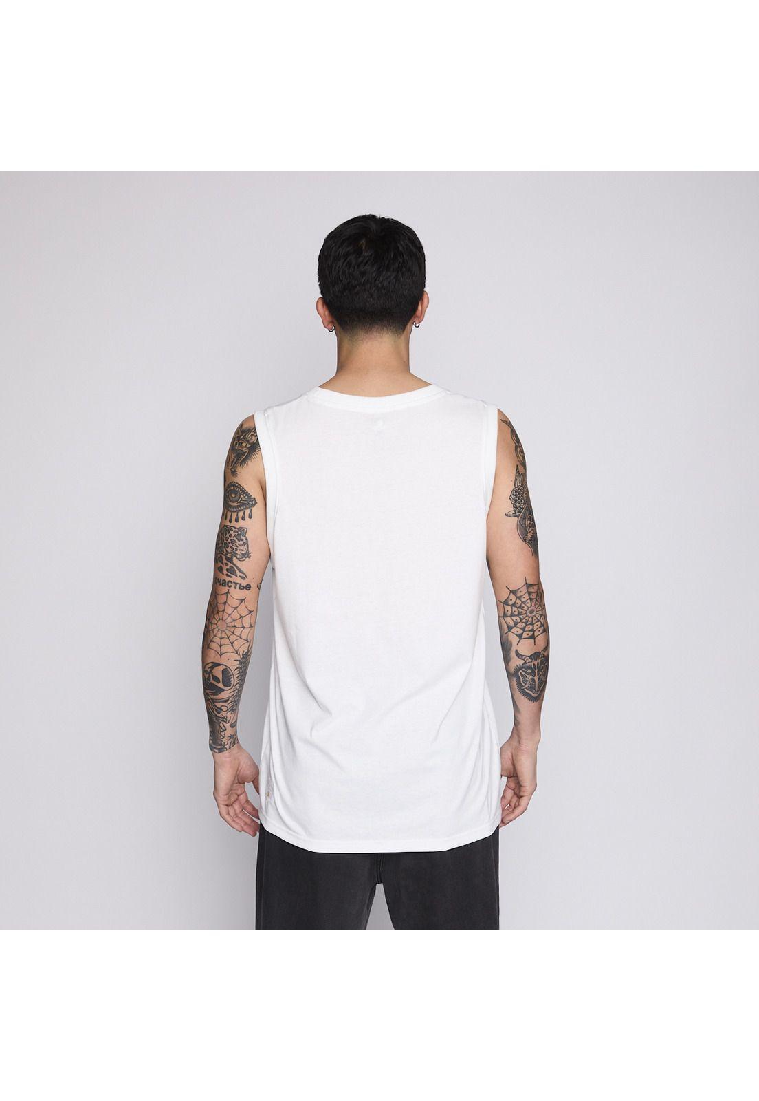 Polera Tank Colo Colo Urbano Eterno Hombre Blanco-1