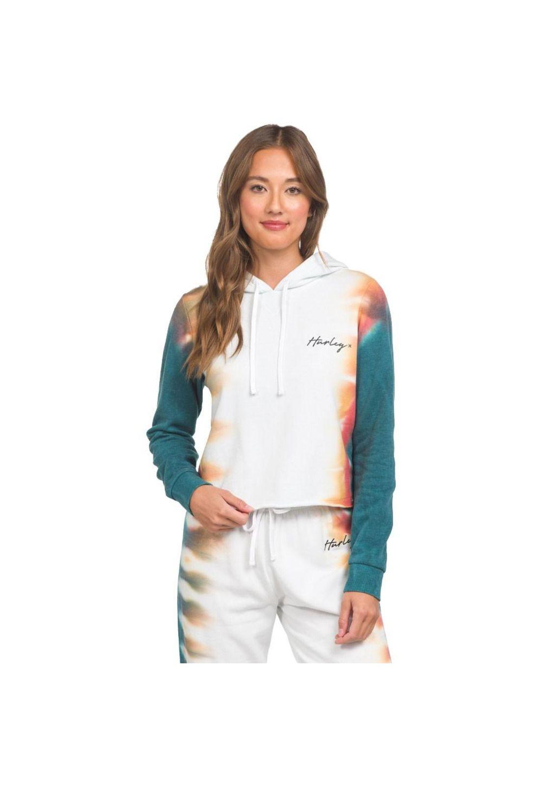 Poleron Crop Scripty Tiedye Cutok Sidtied Hurley-0