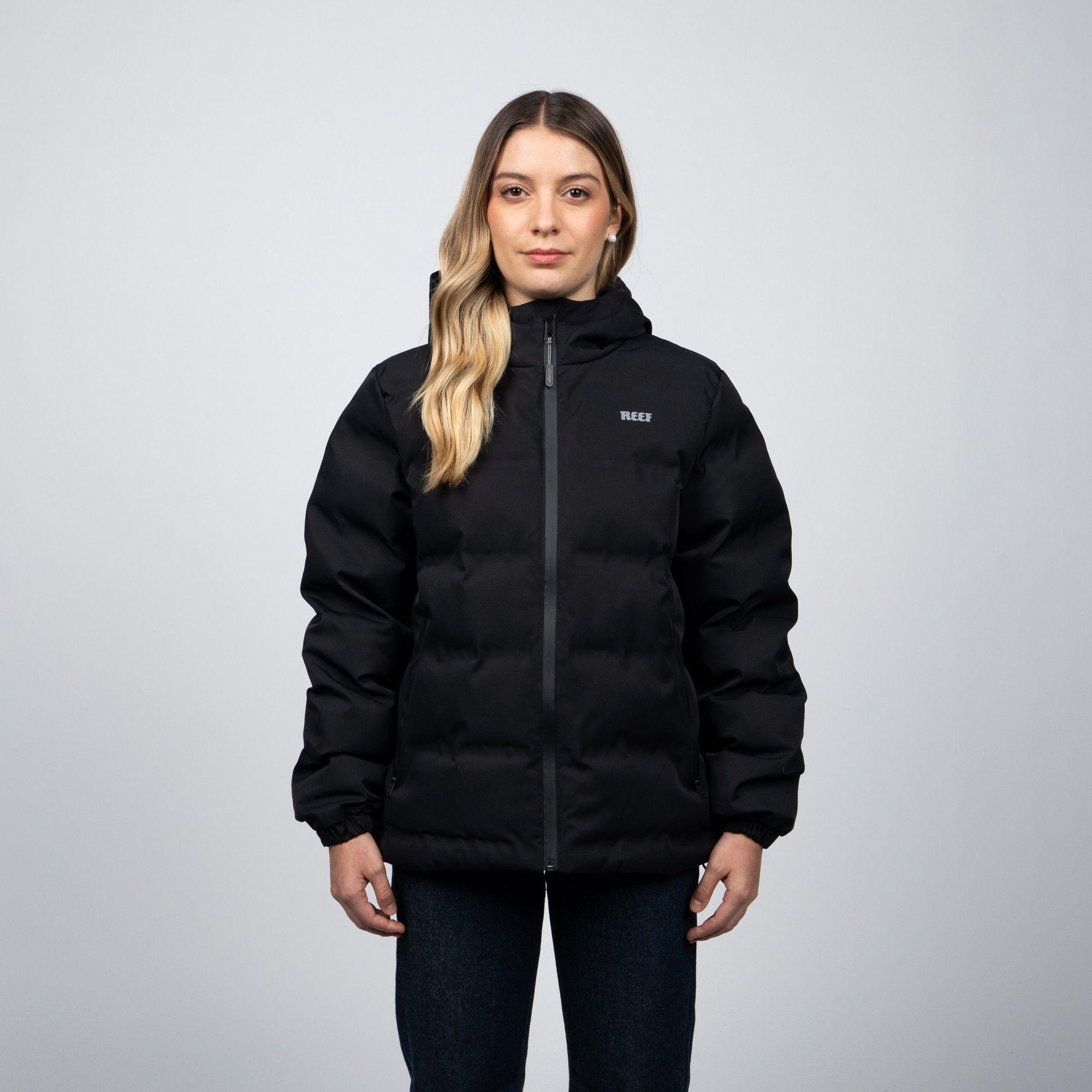 Parka Reef Women Puffer Full Zipper Black-0