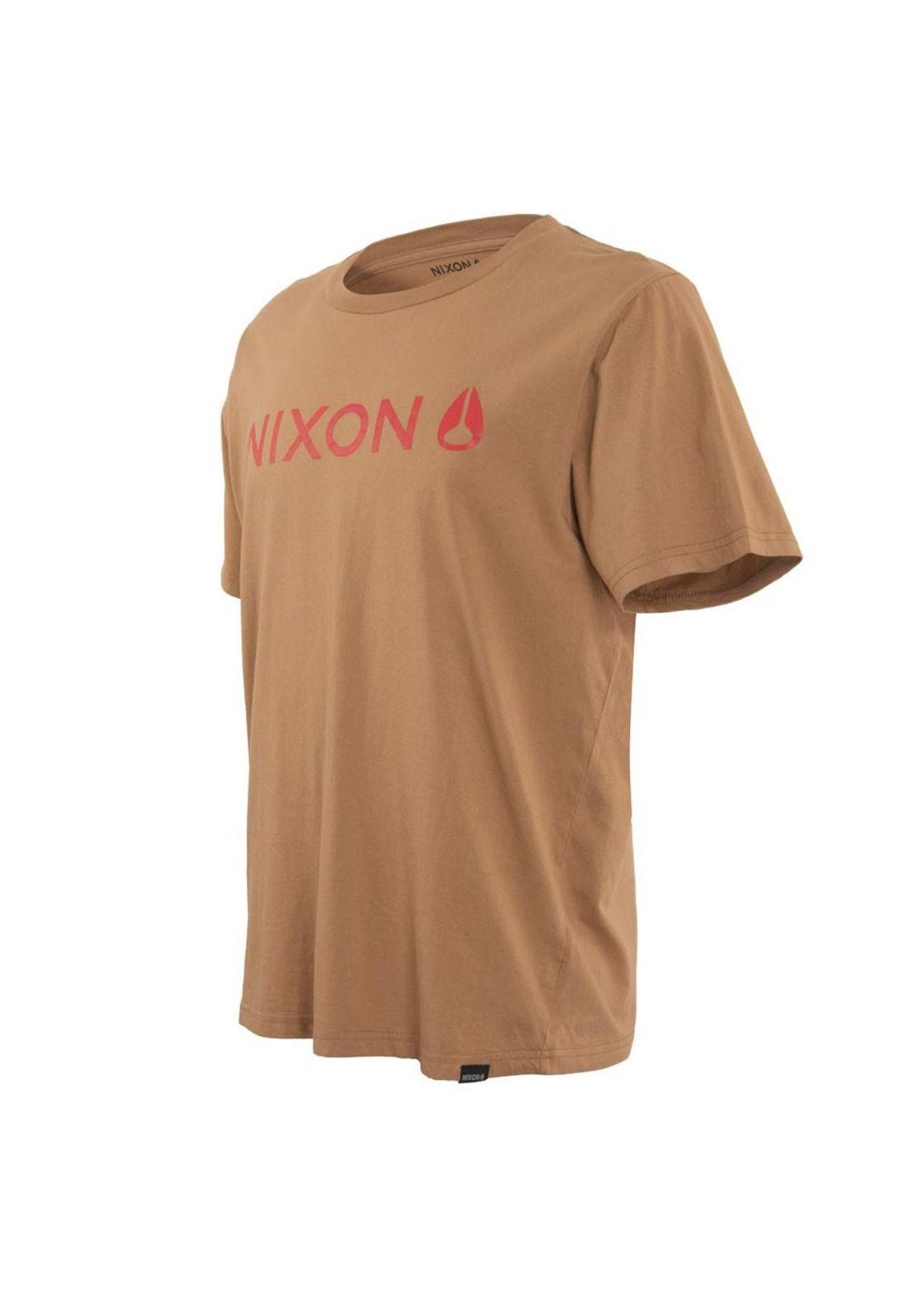 Polera Men Brown Logo Front Red-1