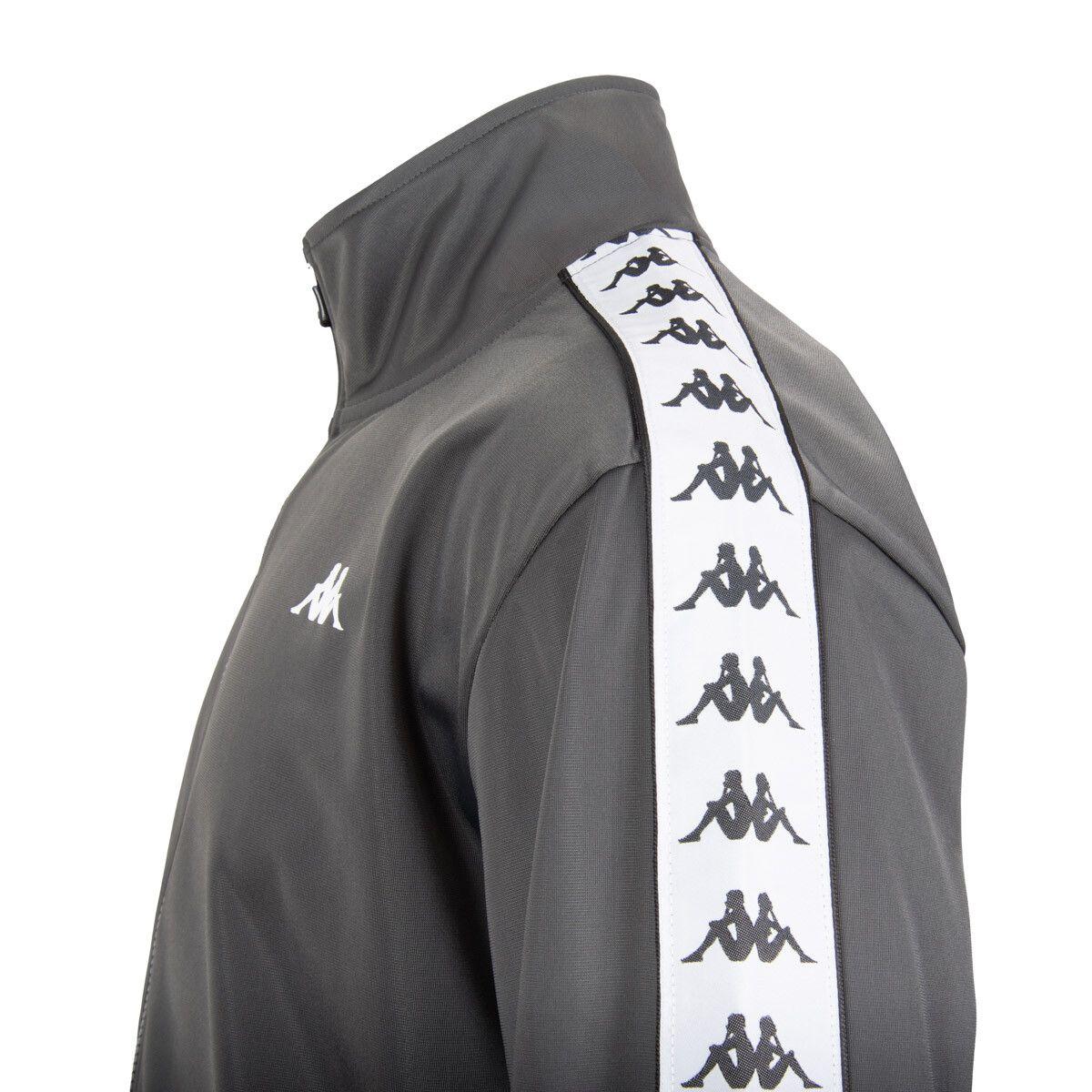 Chaqueta Full Zipper Men Gray White-4