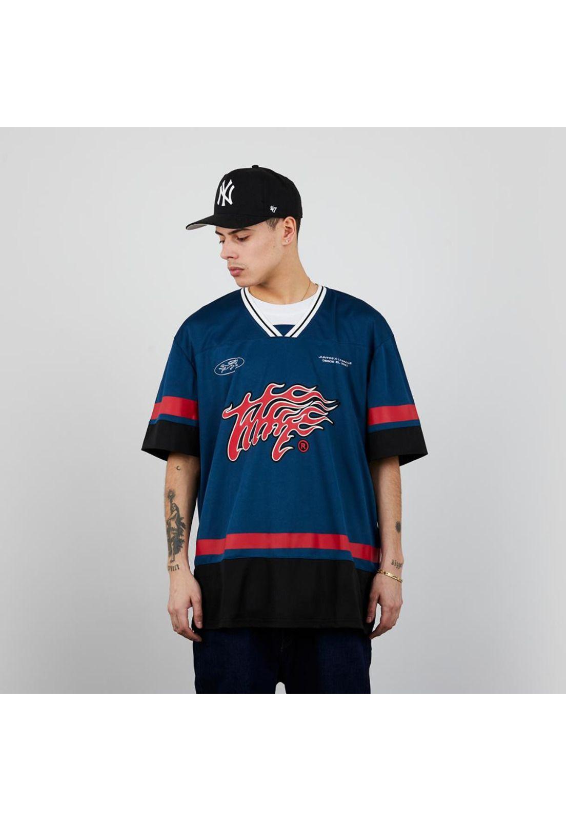 Polera Oversize Mutt Blue Black-1