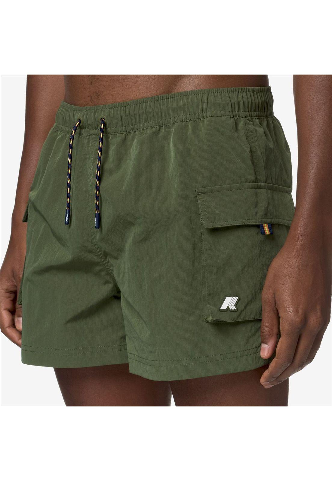 Traje de Baño K-Way Men Mellow Mini Ripstop Green Cypress-0