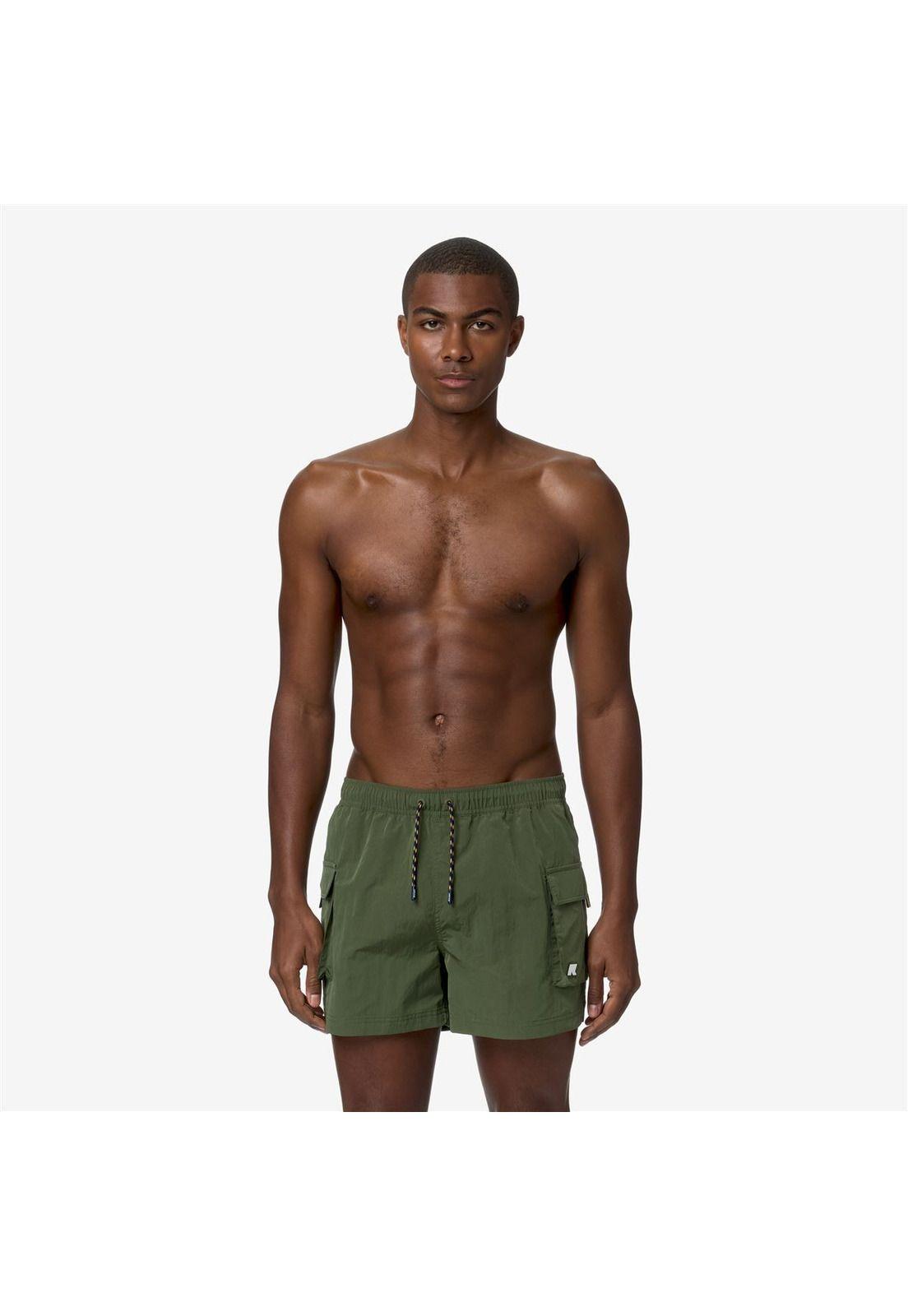 Traje de Baño K-Way Men Mellow Mini Ripstop Green Cypress-1