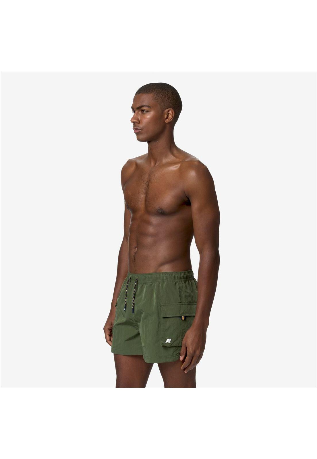 Traje de Baño K-Way Men Mellow Mini Ripstop Green Cypress-3