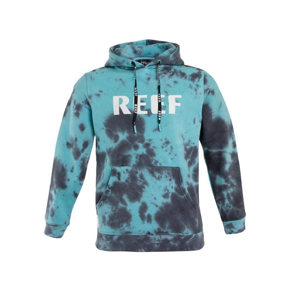 Poleron Kids Hoodie Tie Dye Aqua Black-0