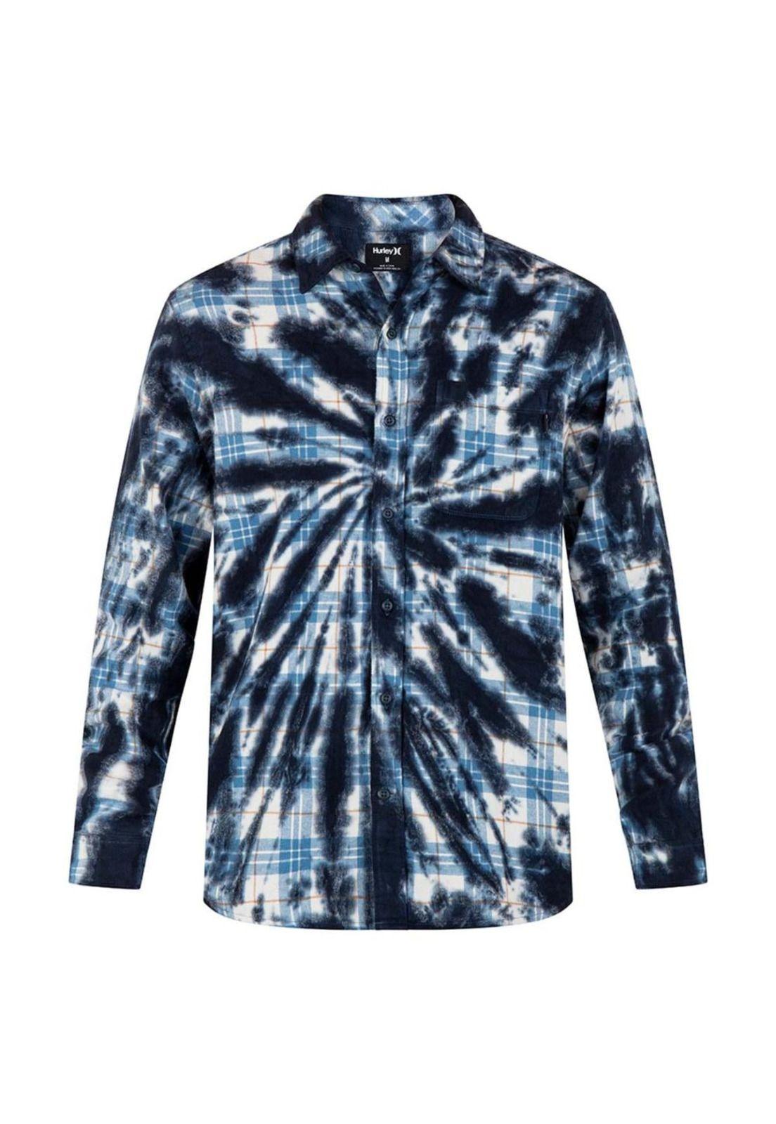 Camisa Portland Tiedye White Blue Black-0