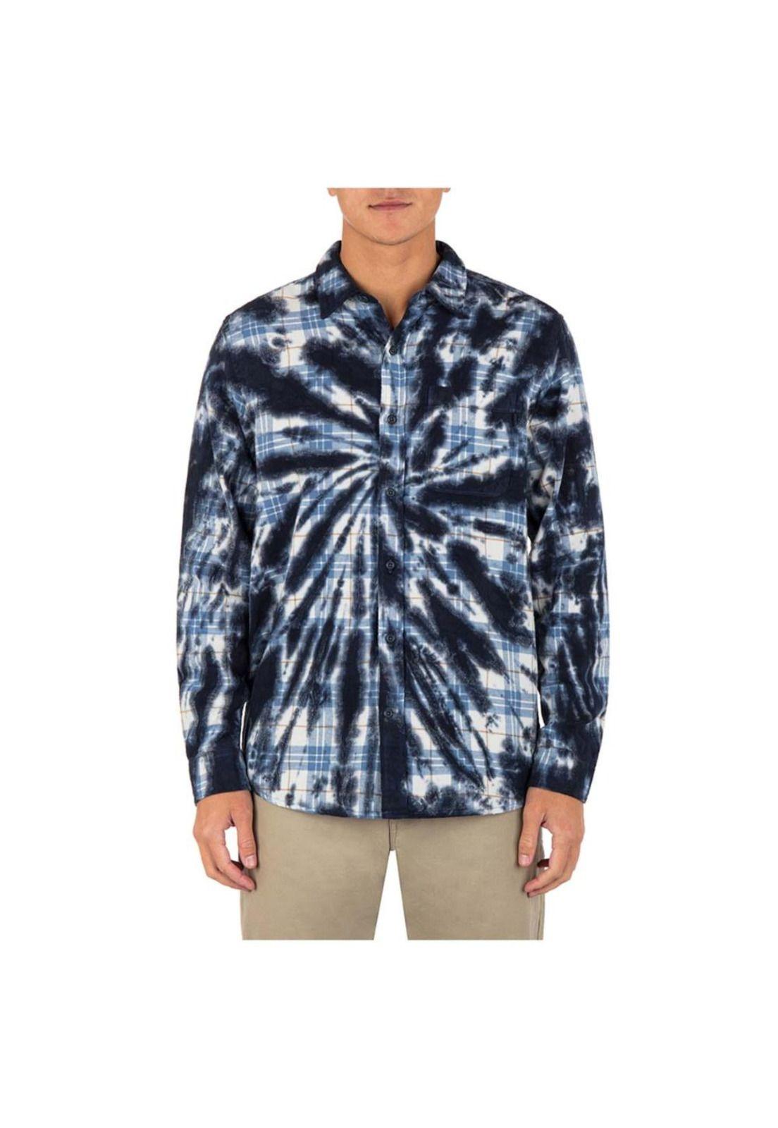 Camisa Portland Tiedye White Blue Black-2