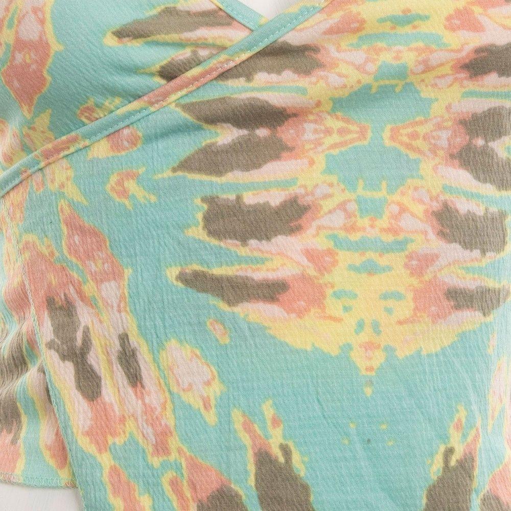 CropTop 11 Azul Amarre Cintura Reef-2