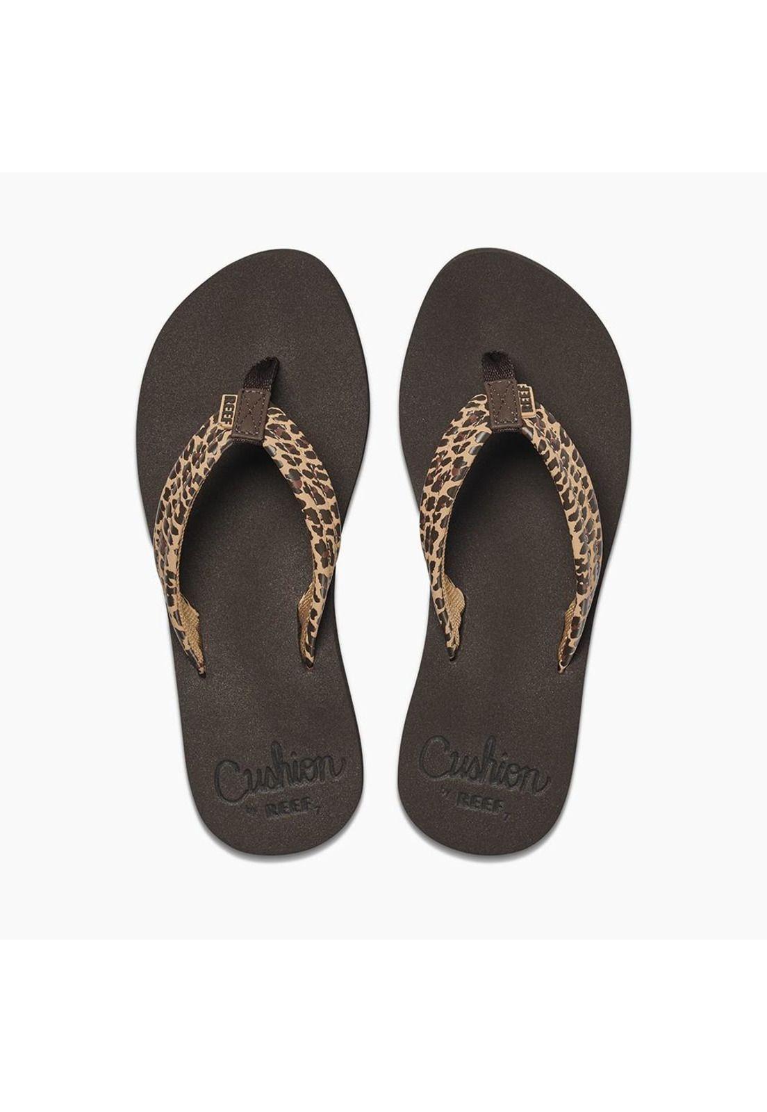 Sandalia Cushion Breeze Women Brown Print Reef-1