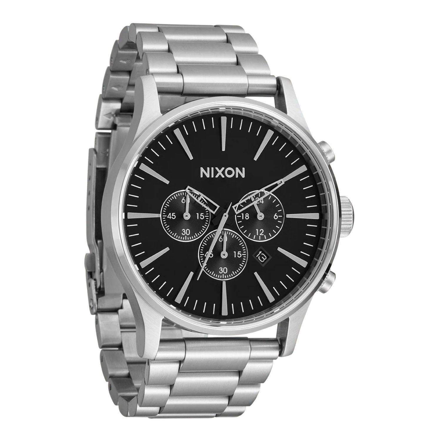 Reloj Nixon Sentry Chrono Black-1