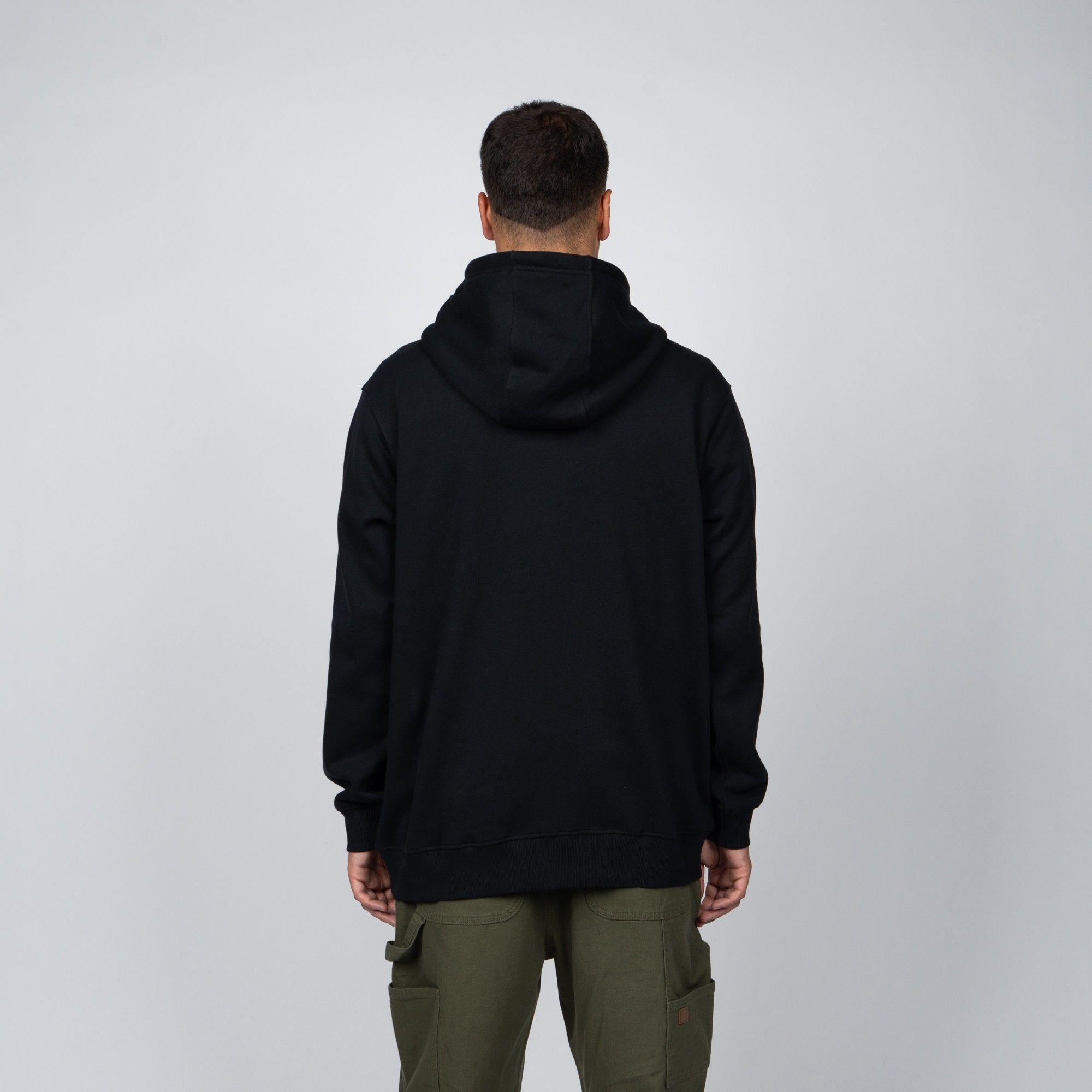 Polerón Hoodie Reef Men Black Logo  Grey-1
