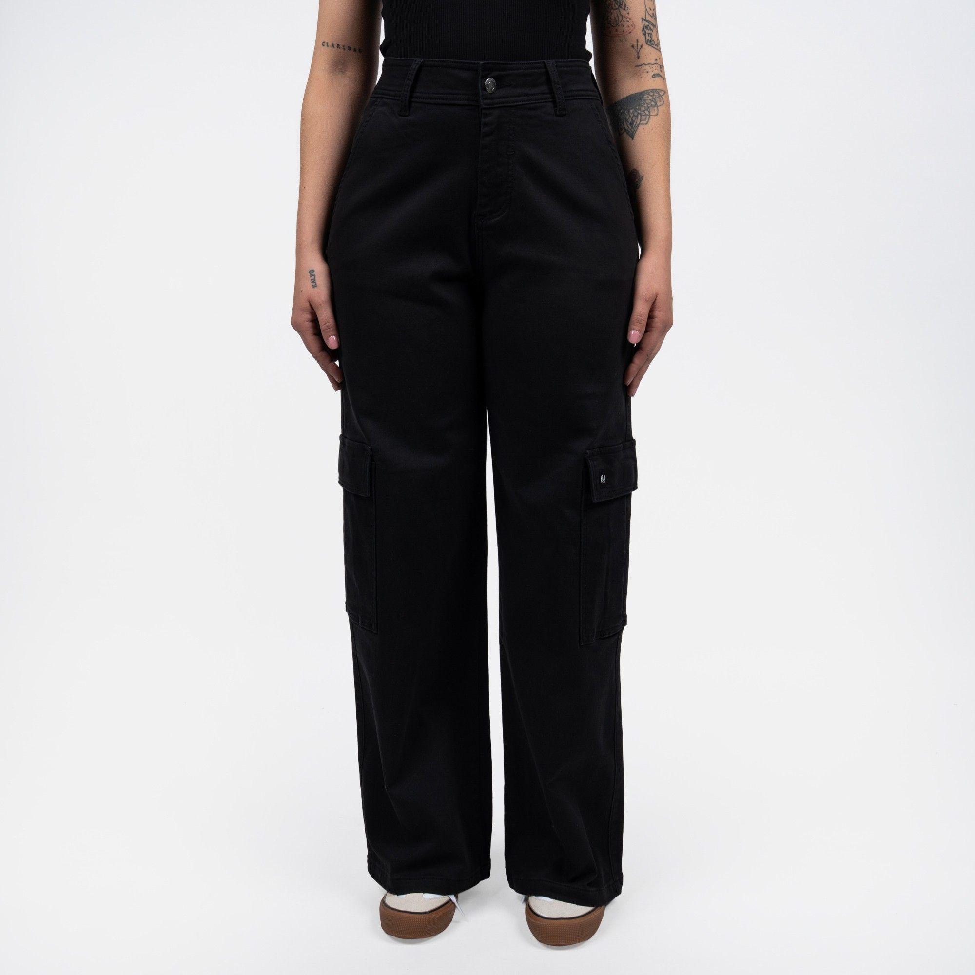 Pantalón Reef Women Cargo Black-0