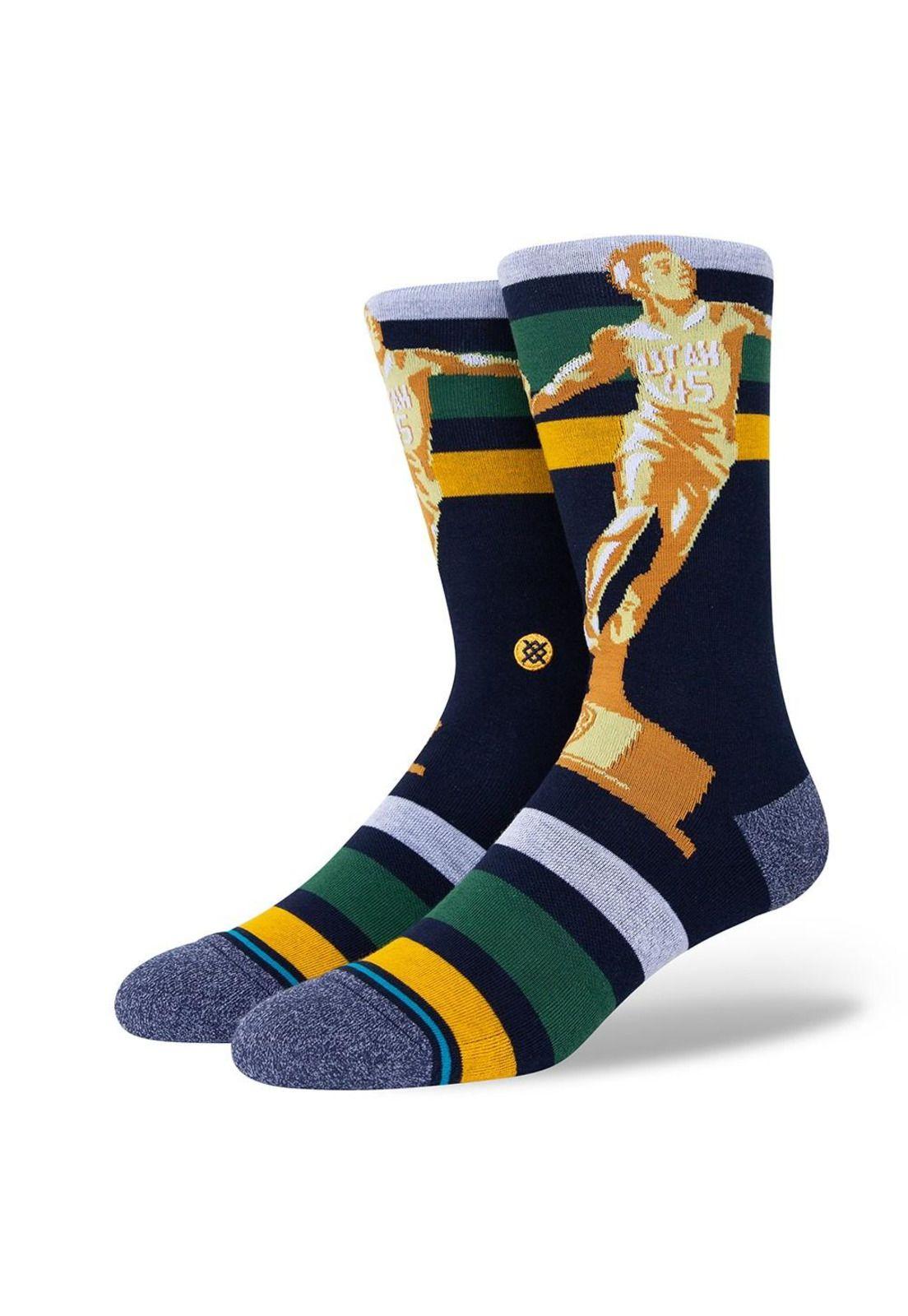 Stance Sock Spida Dunk Donovan Mitchell Navy-0