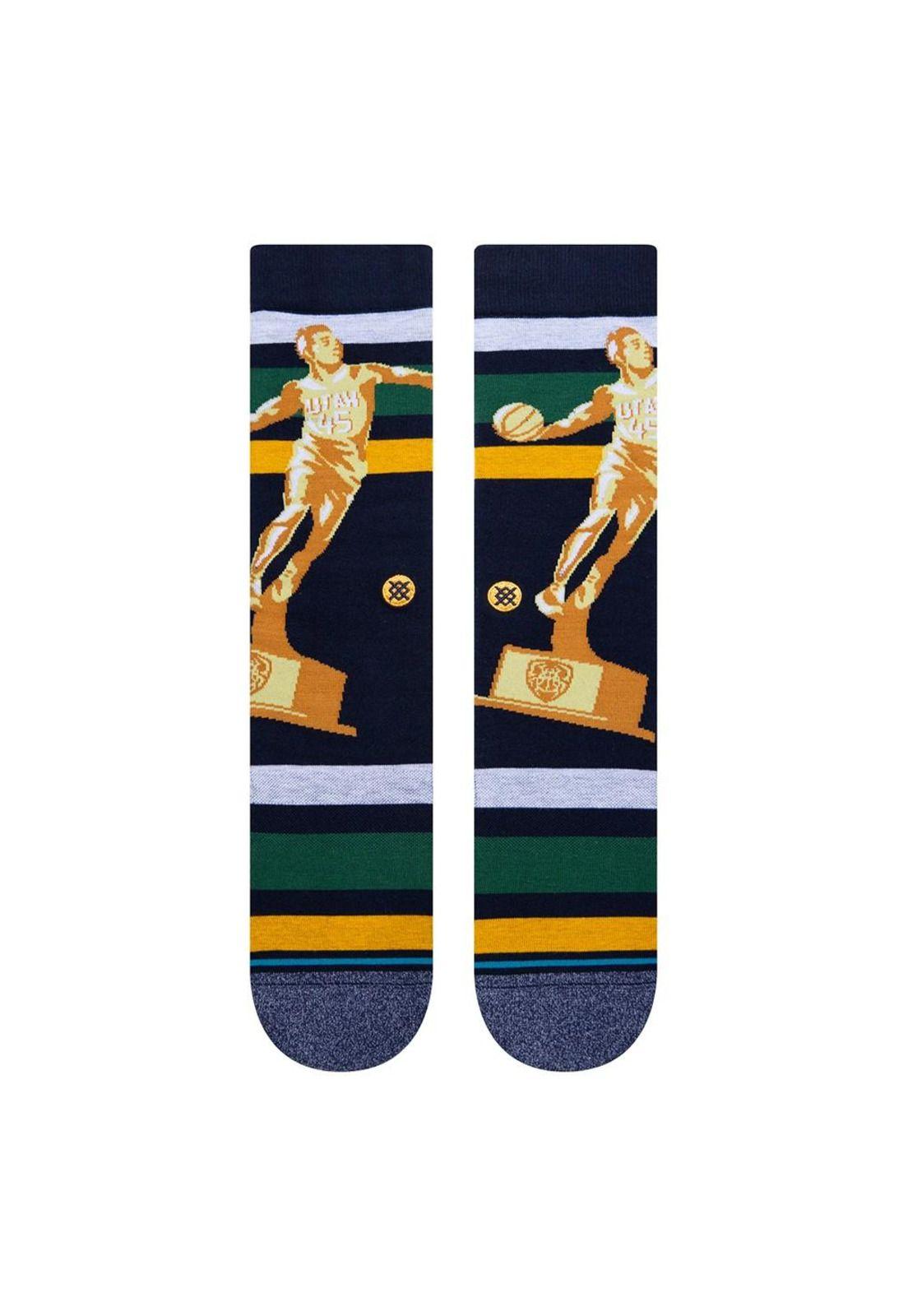 Stance Sock Spida Dunk Donovan Mitchell Navy-1