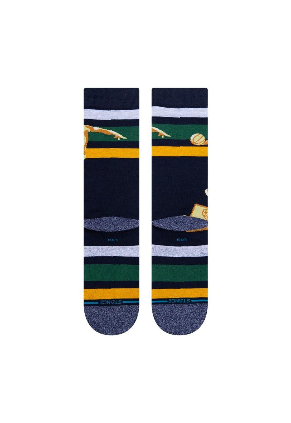 Stance Sock Spida Dunk Donovan Mitchell Navy-2