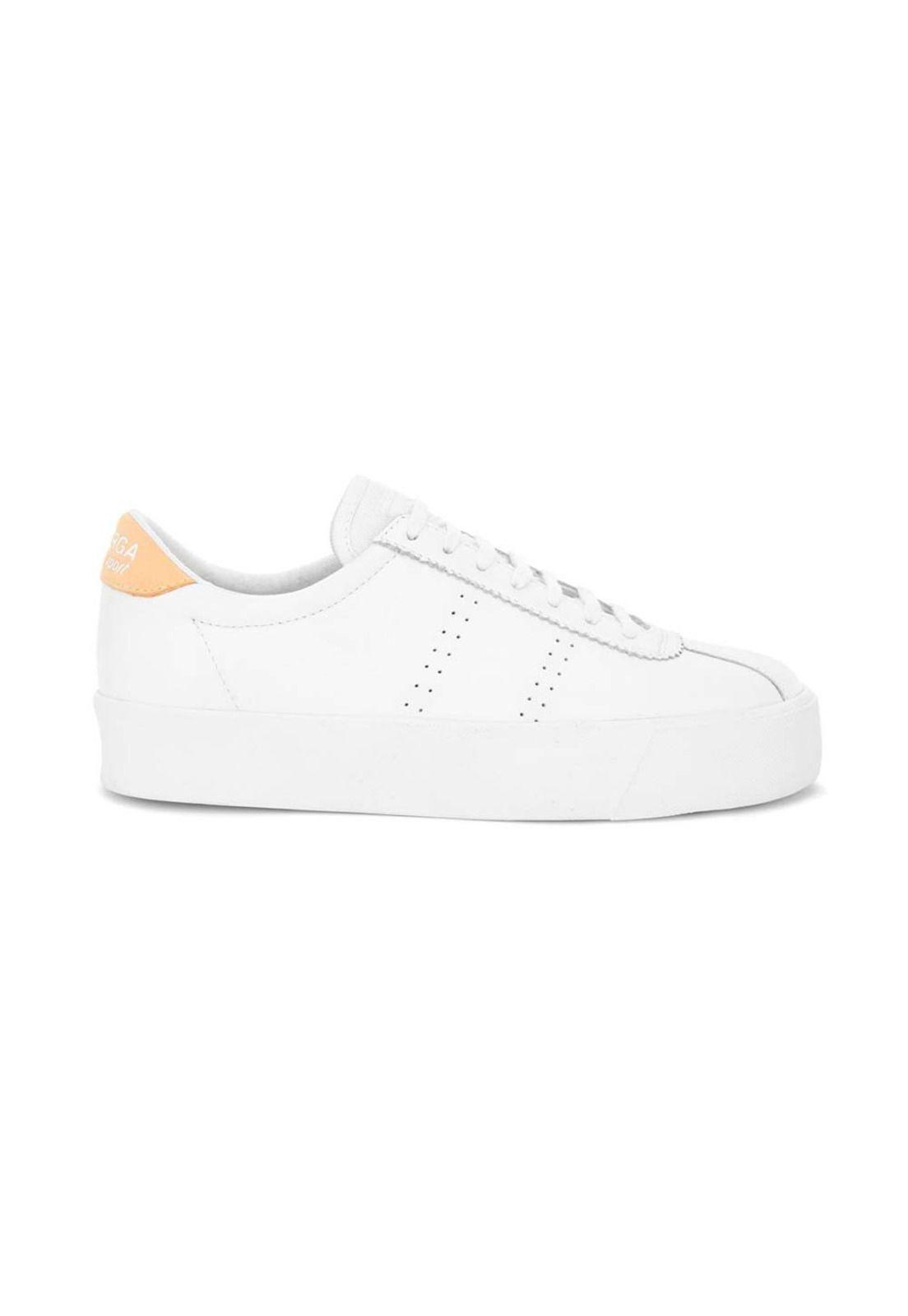 Zapatilla 2854 CLUB3 Comfy Leather White Beige-0