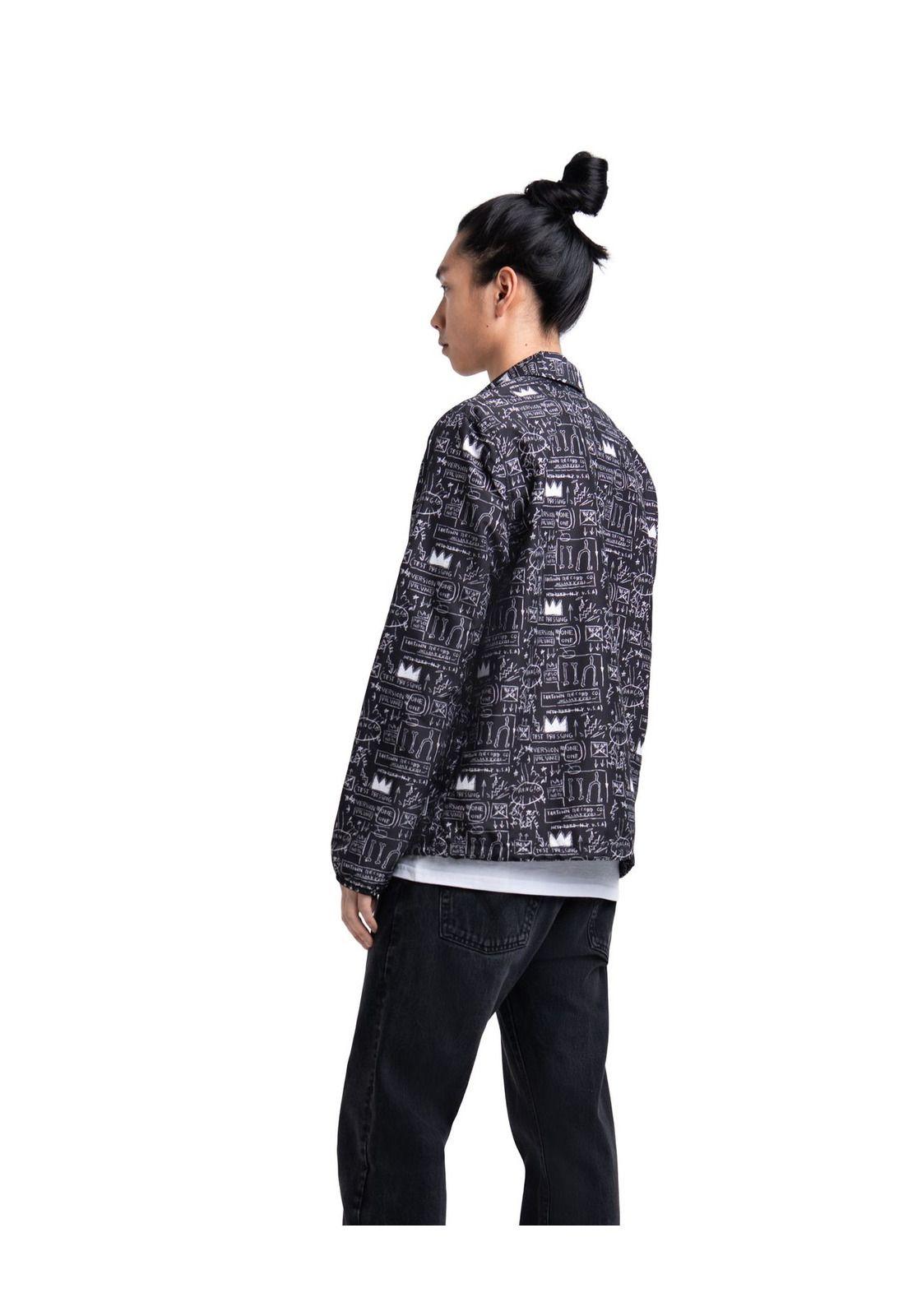 Chaqueta Herschel Voyage Basquiat Beat Bop Black-2