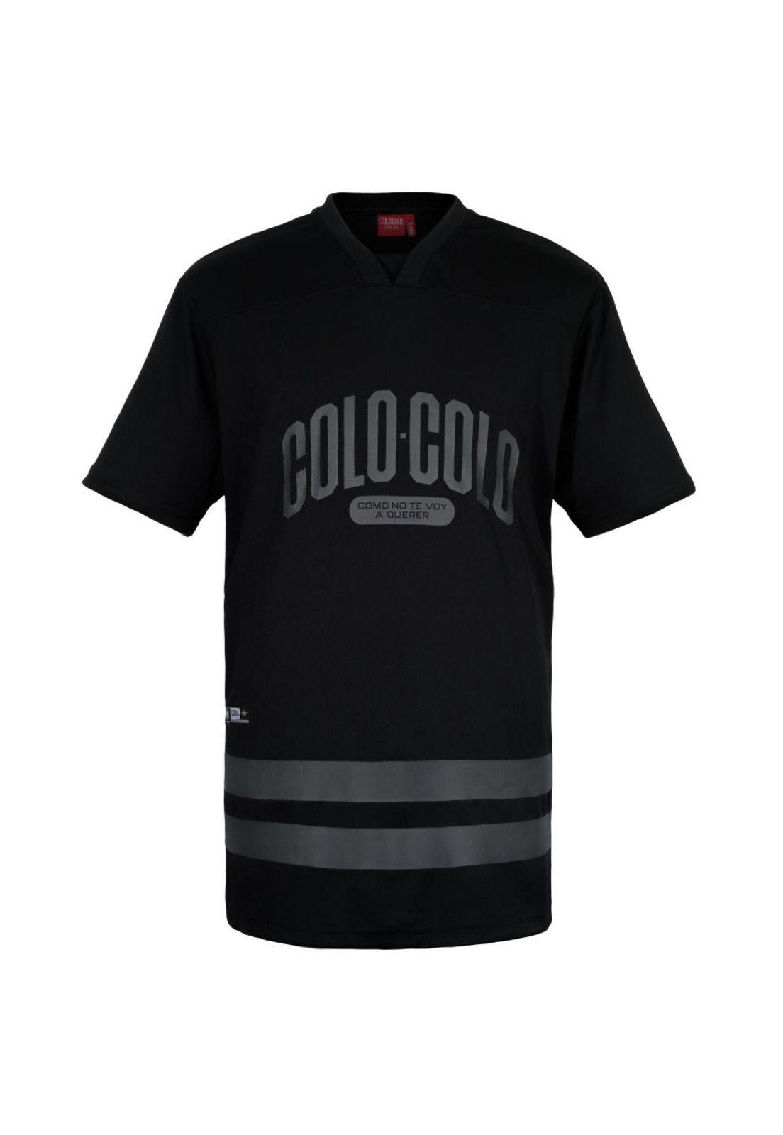Polera Colo Colo Hombre Como no te voy a querer Negro-0