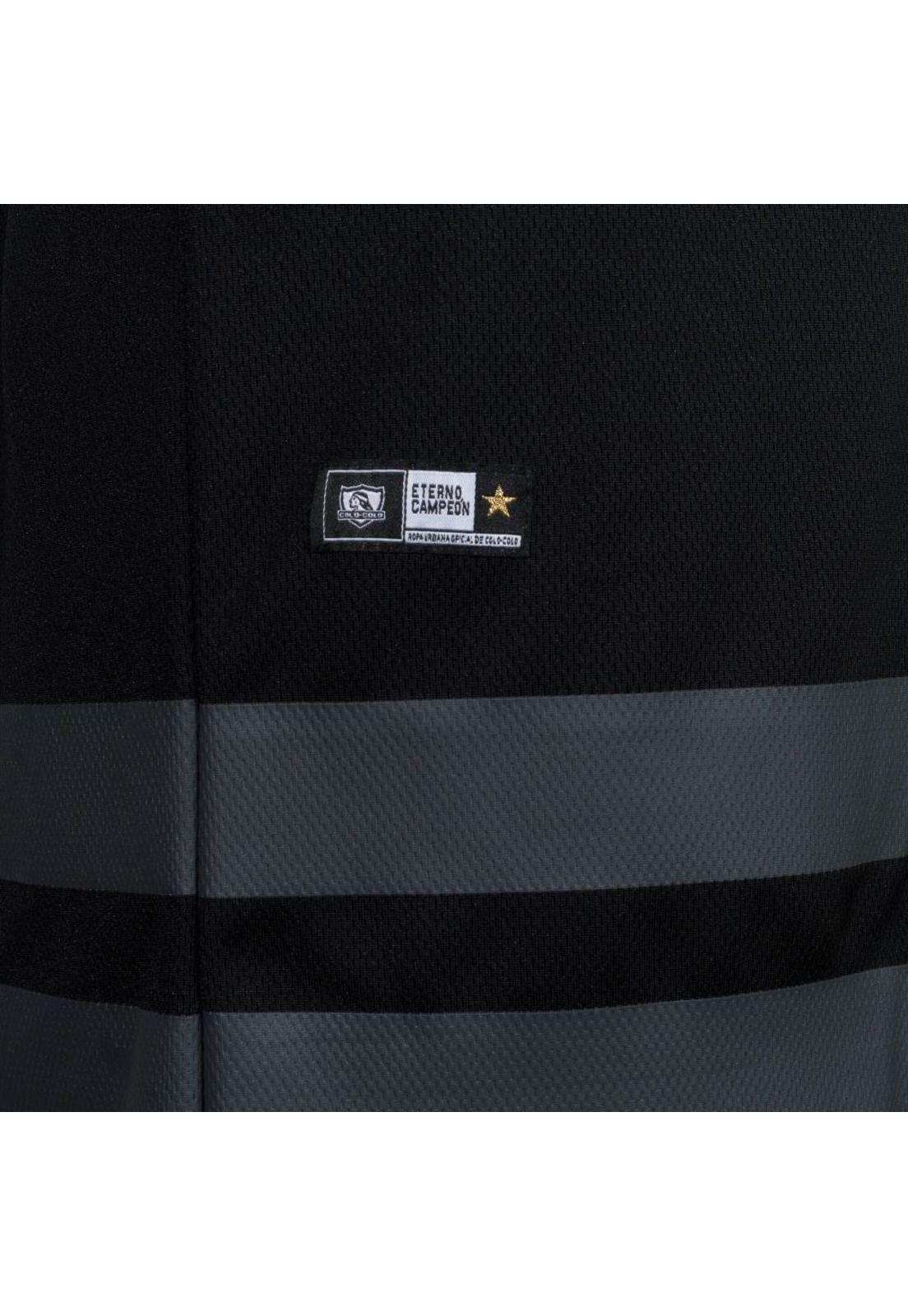 Polera Colo Colo Hombre Como no te voy a querer Negro-2