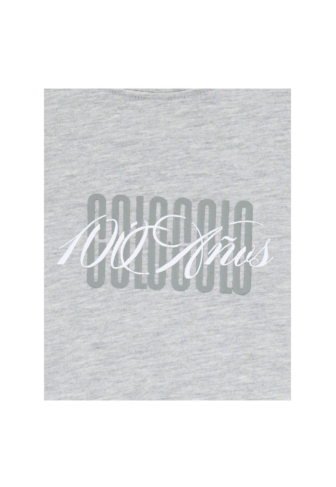Polera Colo Colo Urbano Centenario Hombre Gris Amor Eterno-2