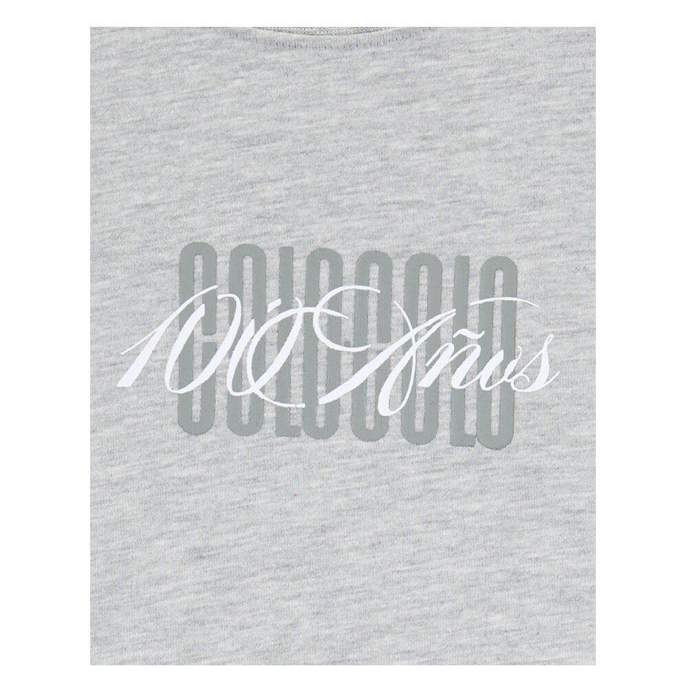 Polera Colo Colo Urbano Centenario Hombre Gris Amor Eterno-2