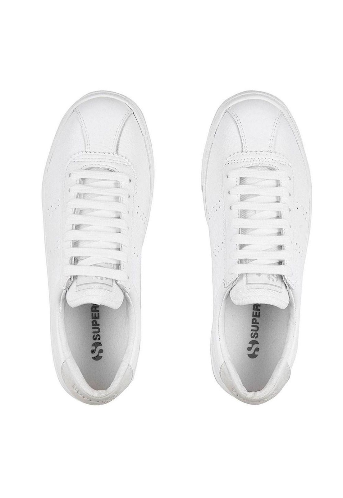 Zapatilla 2843 CLUB COMFORT Leather Full White Superga-1