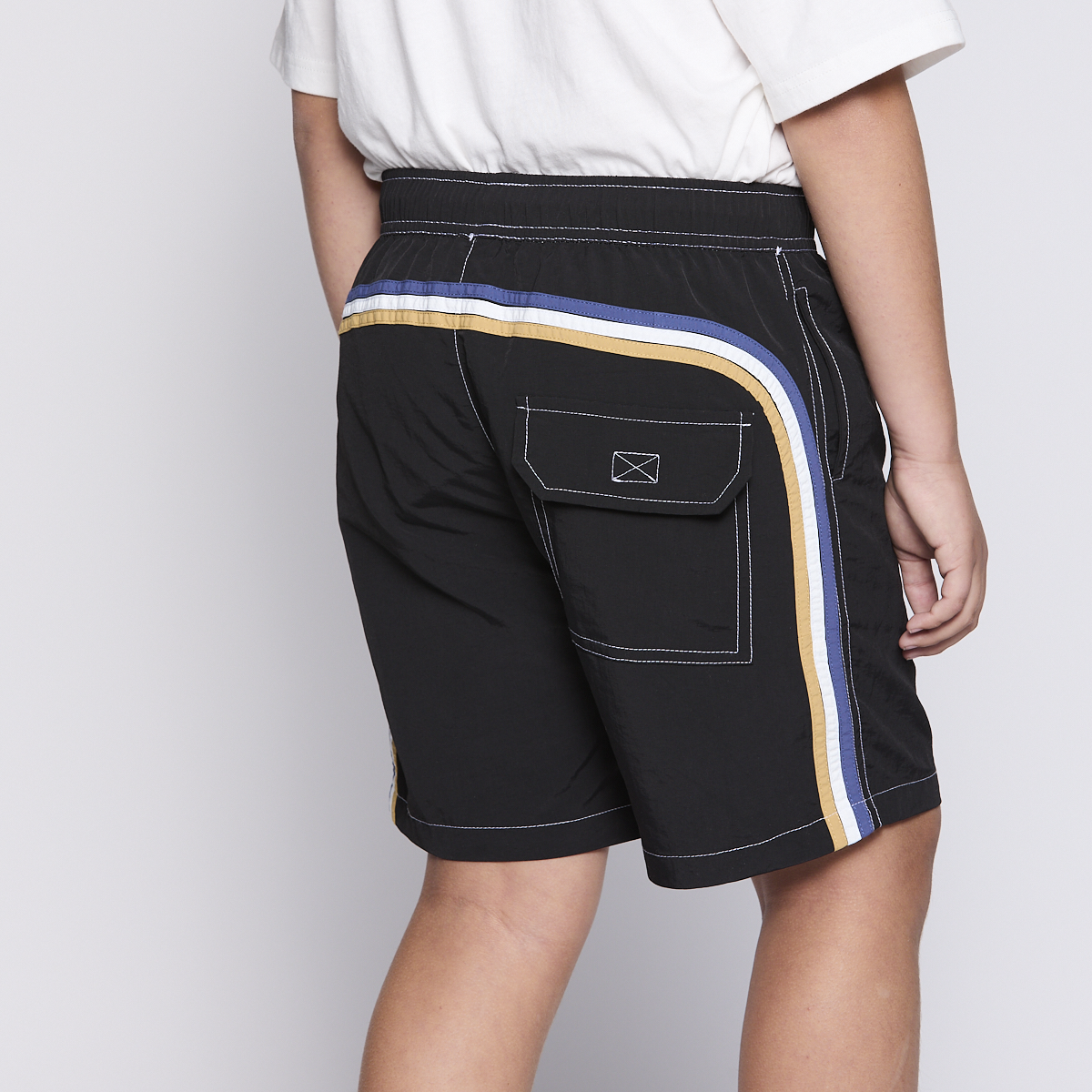 Traje de Baño Reef Kids Black Block-3