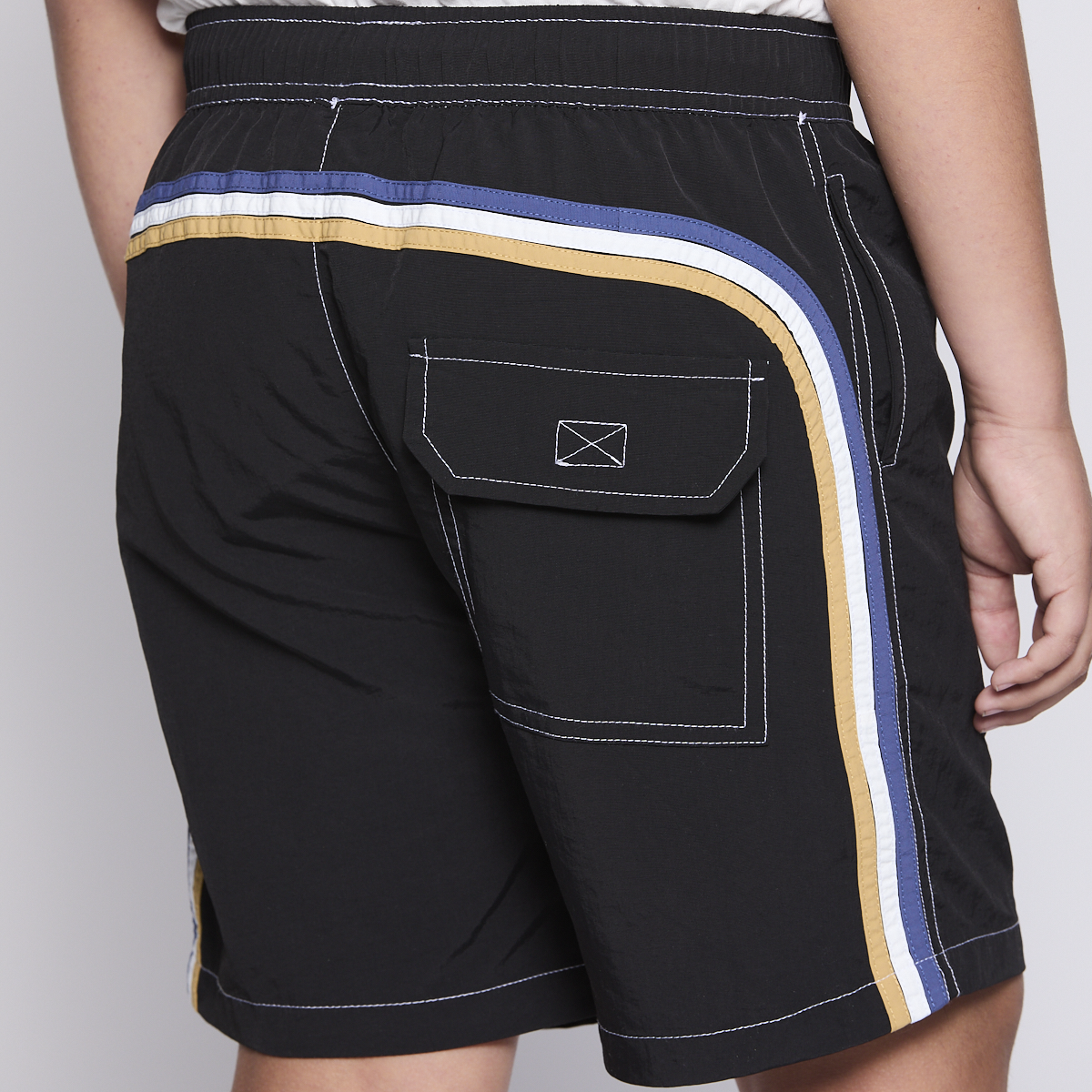 Traje de Baño Reef Kids Black Block-4