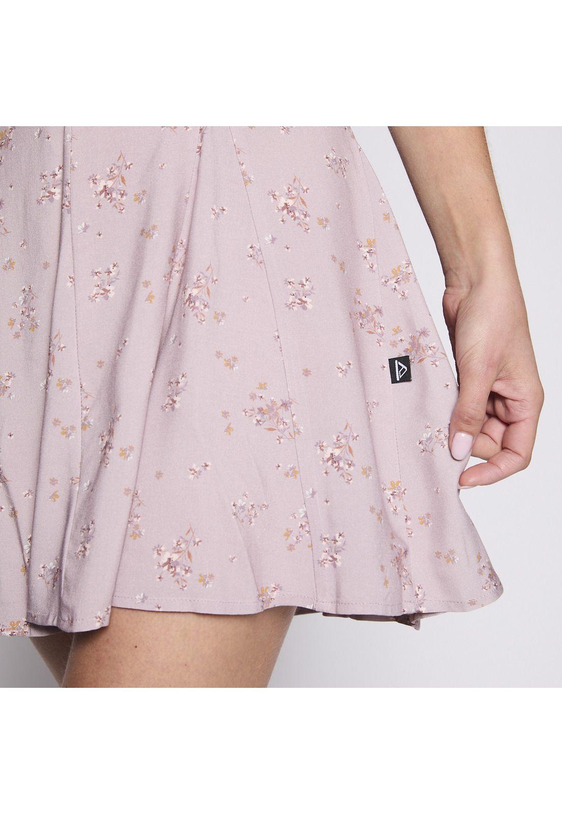 Vestido Reef Women Soft Pink Flowers Buttons-4