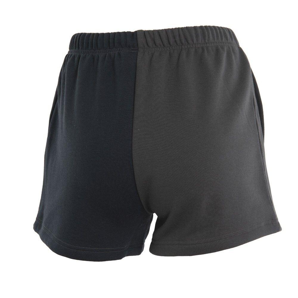 Short Women Split Black Grey-1