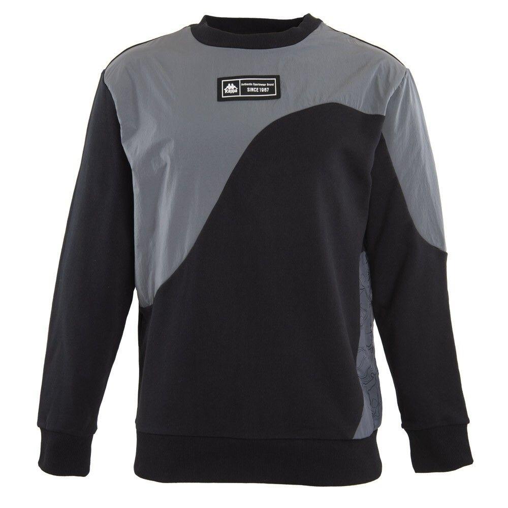 Poleron Men Authentic Crew Tech Velfend Black Darksmoke Grey-0