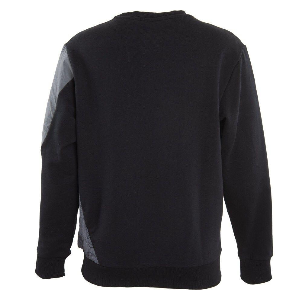 Poleron Men Authentic Crew Tech Velfend Black Darksmoke Grey-1