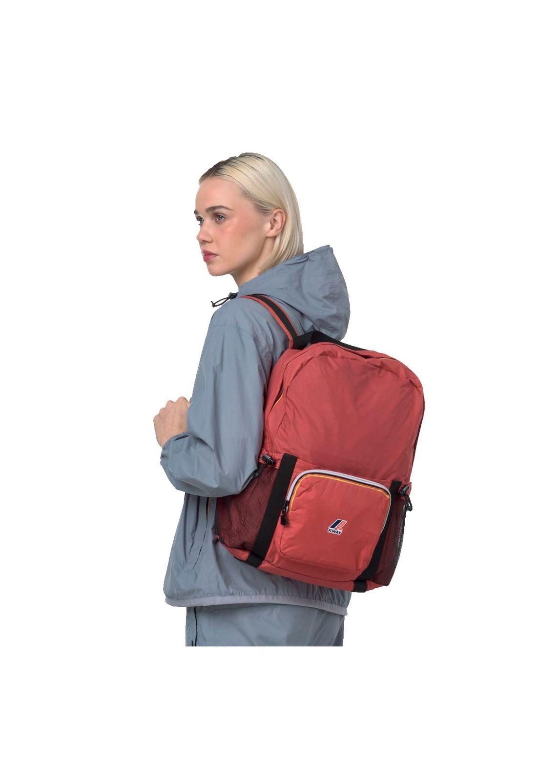 Mochila K-Way Packable Le Vrai 3.0 Michel Red Jasper-4
