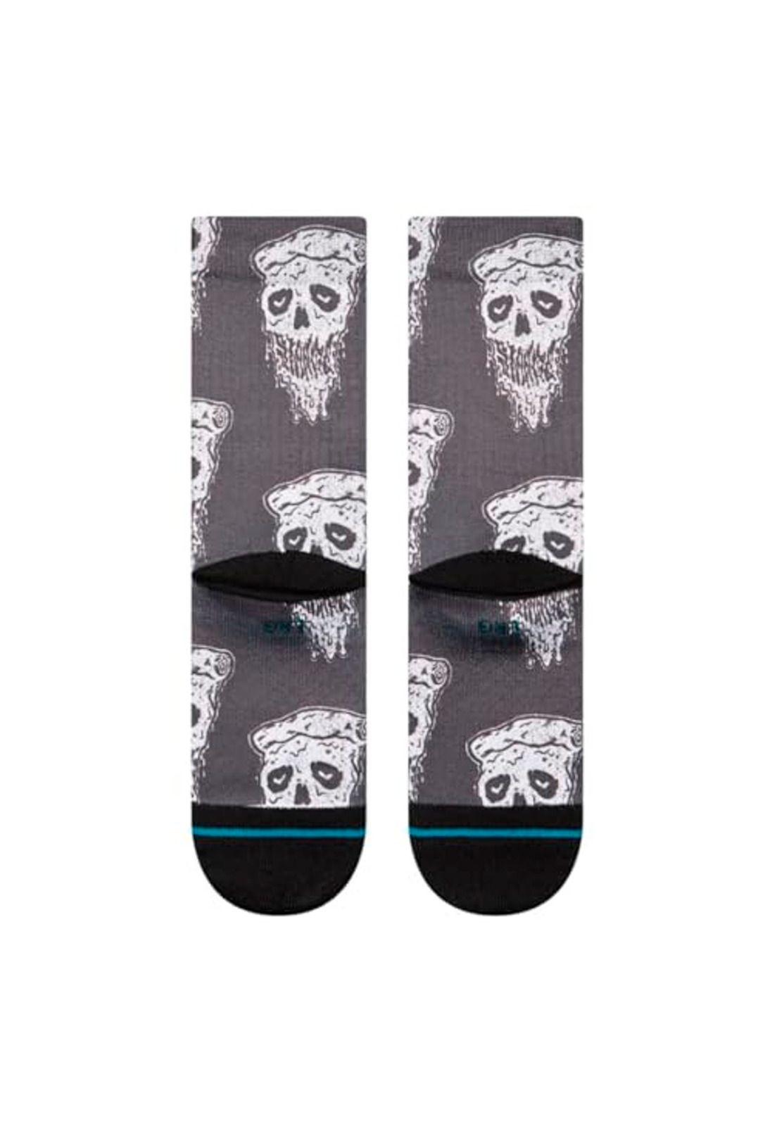 Stance Sock Kids Pizza Face White Black-2